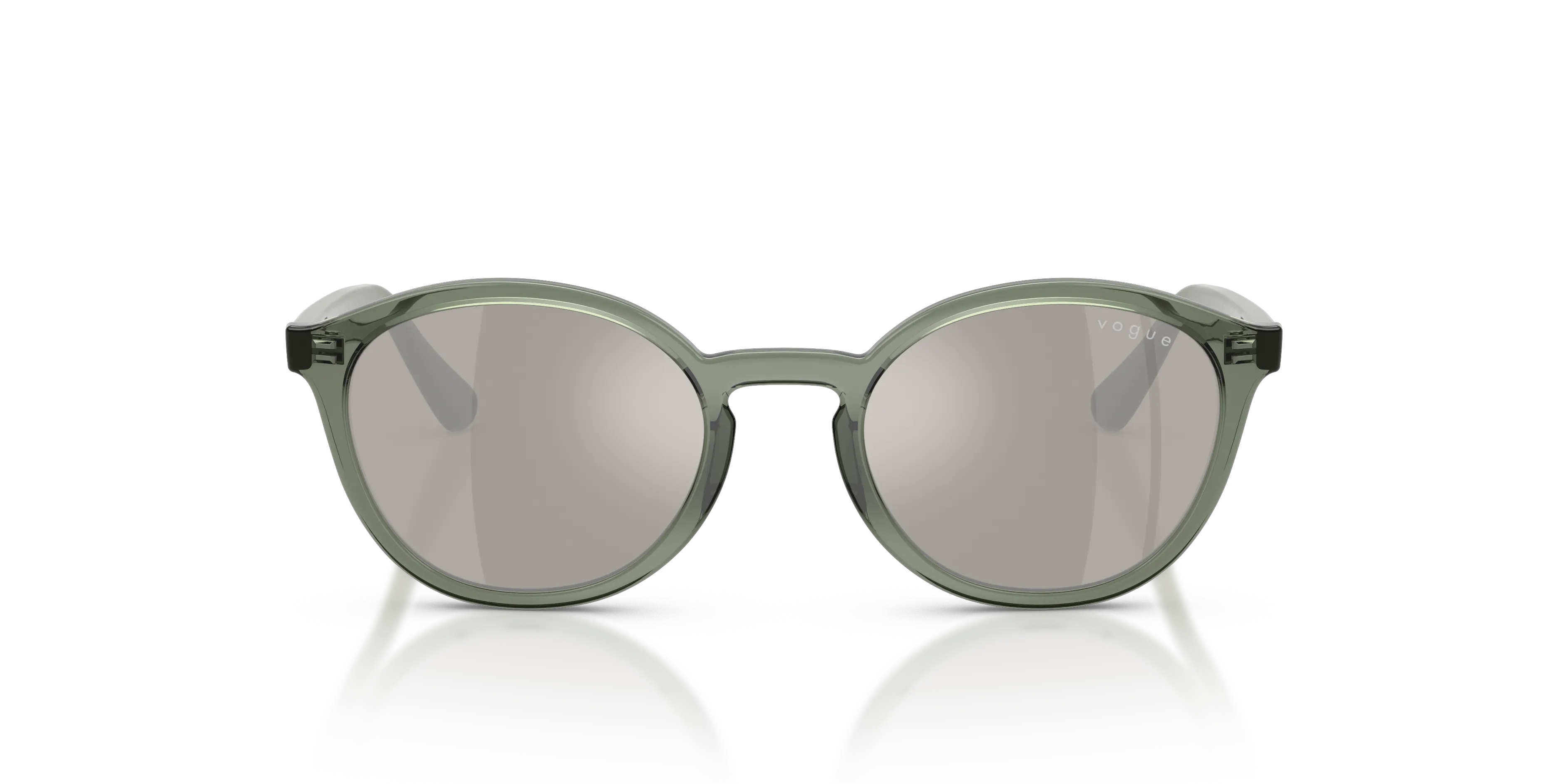 VOGUE EYEWEAR VJ2033 30866G Occhiali da sole Nylon Verde Grigio Pantos Specchiate - immagine 3