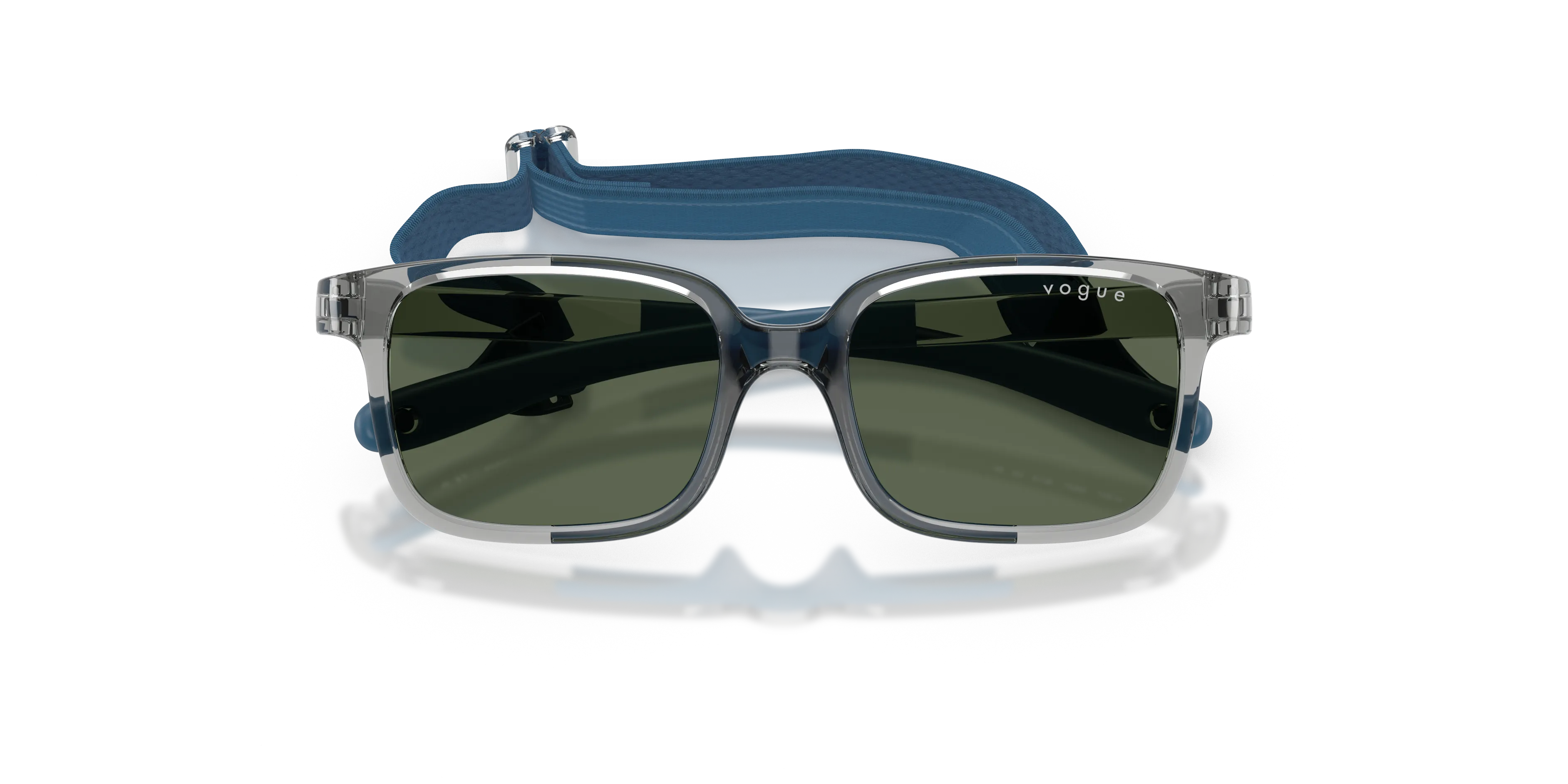VOGUE EYEWEAR VJ2017 228371 Occhiali da sole bambino Iniettato Grigio Verde Pillow Normale - immagine 2