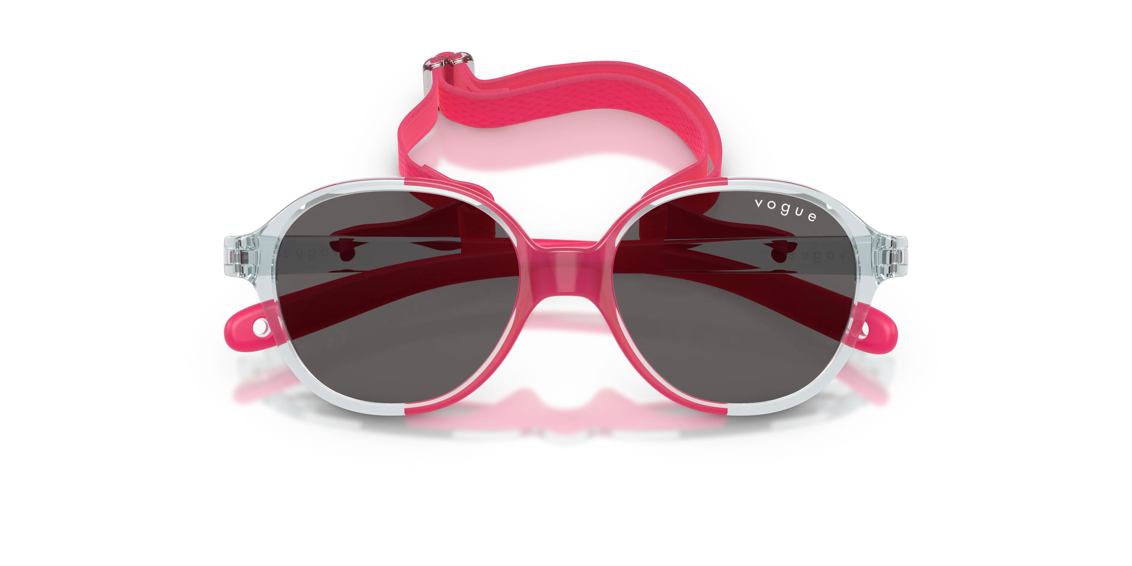 VOGUE EYEWEAR VJ2012 330187 Occhiali da sole bambino Iniettato Blu Grigio Pillow Normale - immagine 2
