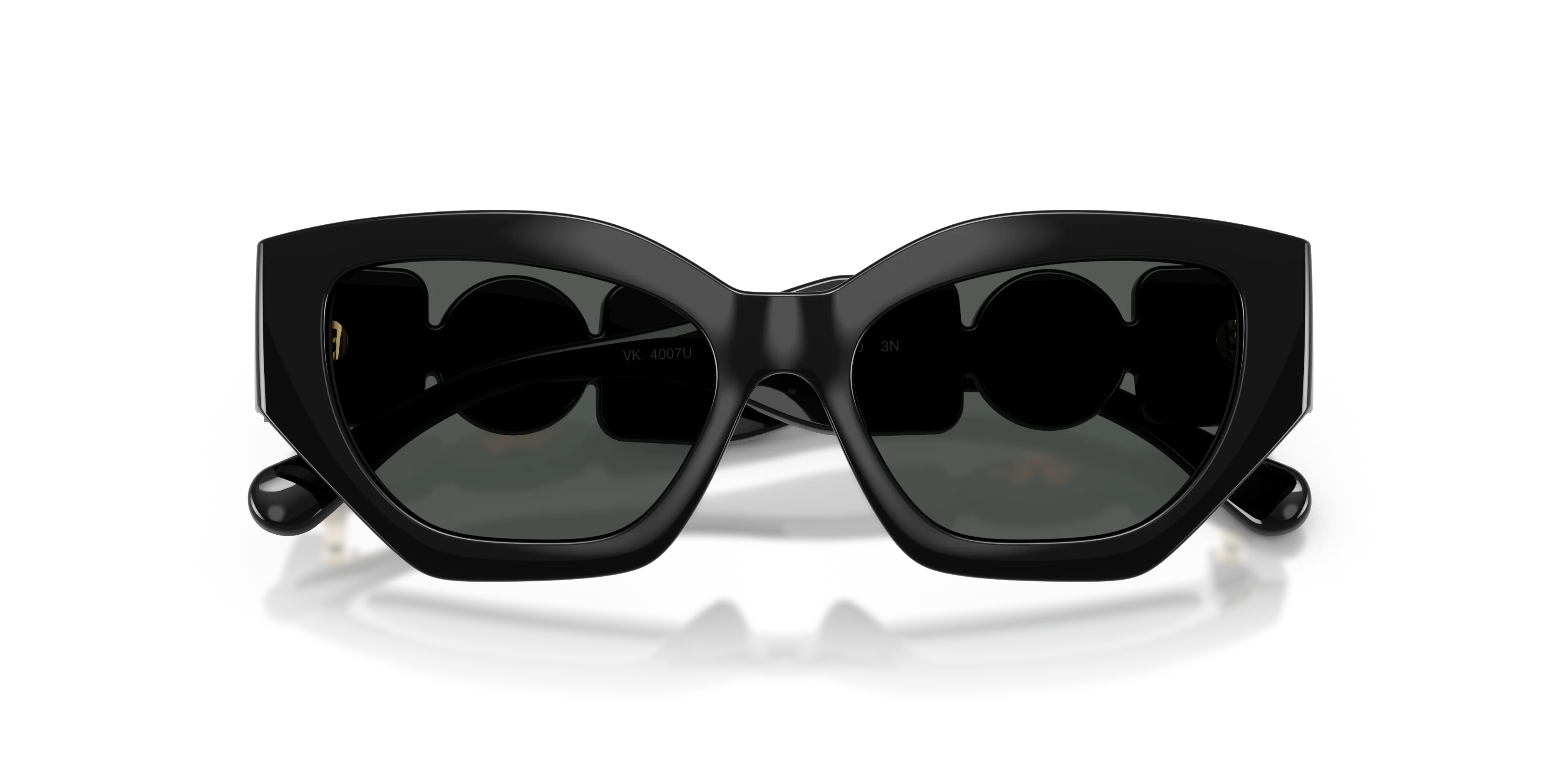 Versace VK4007U GB1/87 Occhiali da sole bambino Iniettato Nero Grigio Geometrica Normale - immagine 2