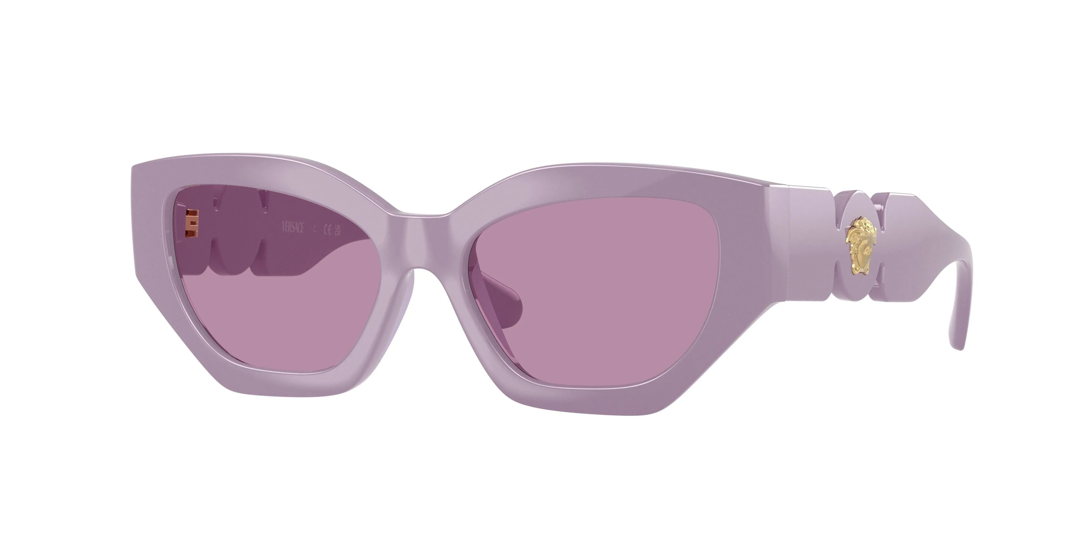 Versace VK4007U 5526AK Occhiali da sole bambino Iniettato Viola Viola Geometrica Normale - immagine 1