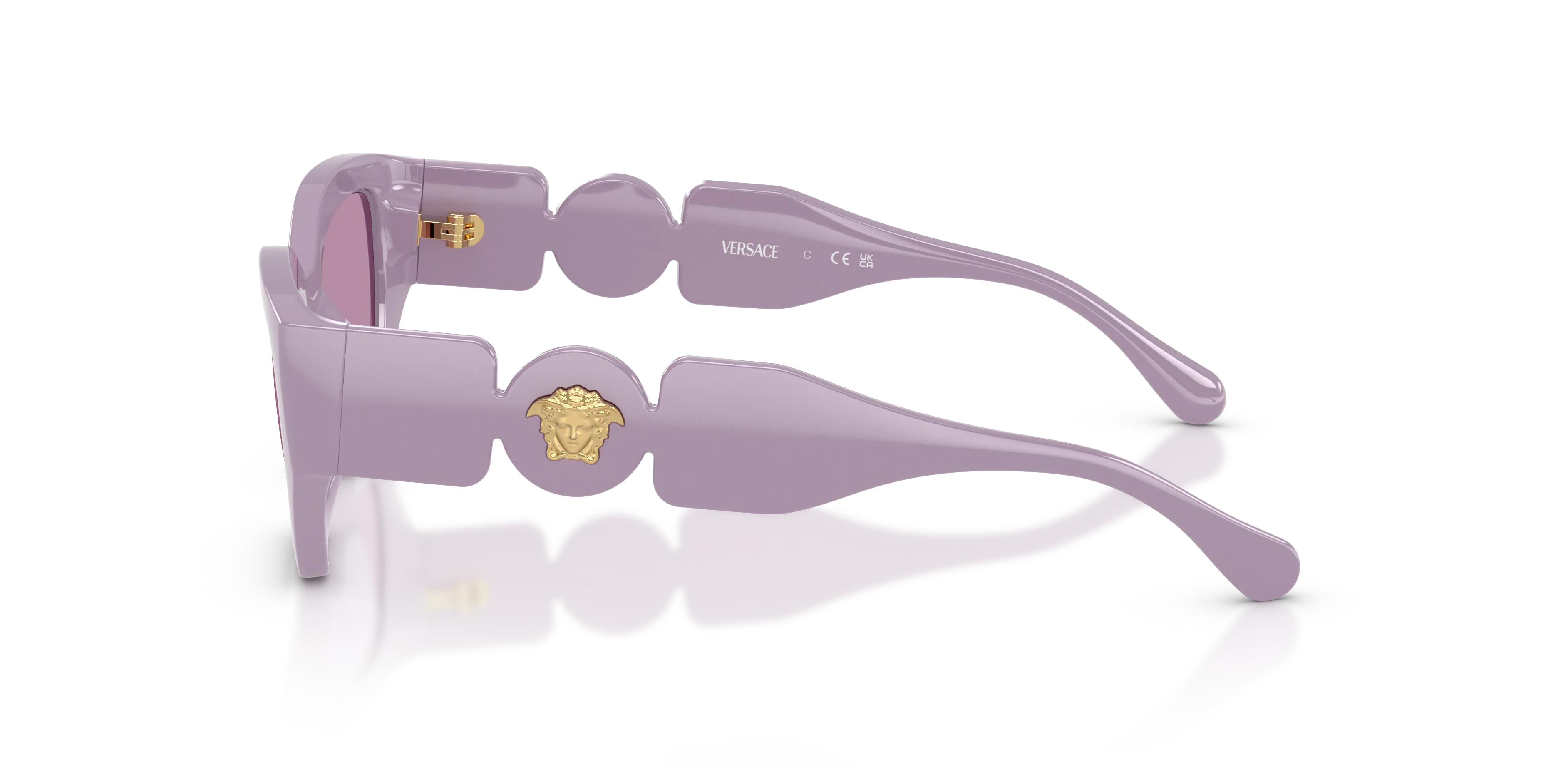 Versace VK4007U 5526AK Occhiali da sole bambino Iniettato Viola Viola Geometrica Normale - immagine 4