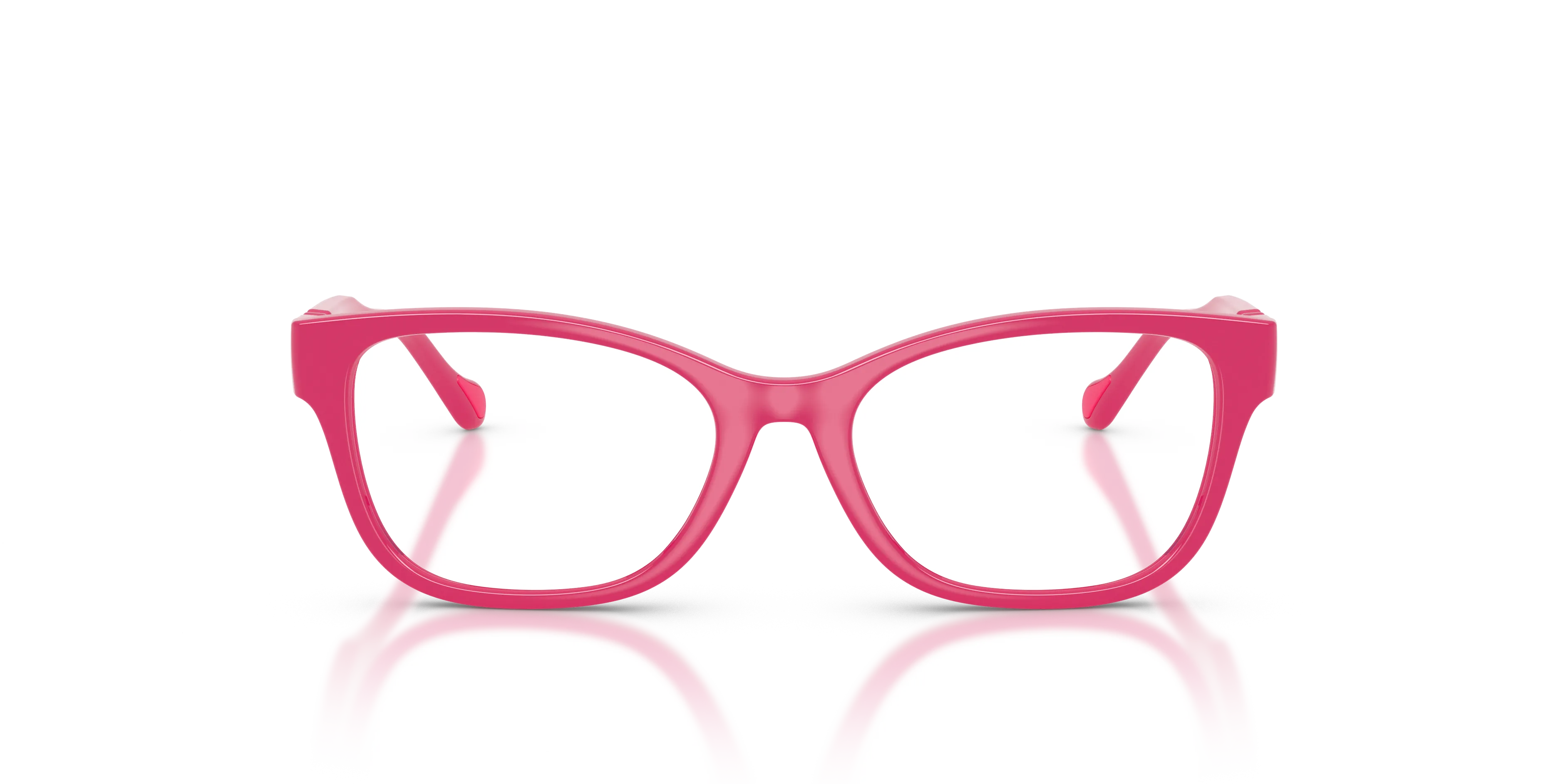Versace VK3016U 5527 Montature da vista bambino Iniettato Rosa Trasparente Cat Eye Normale - immagine 3