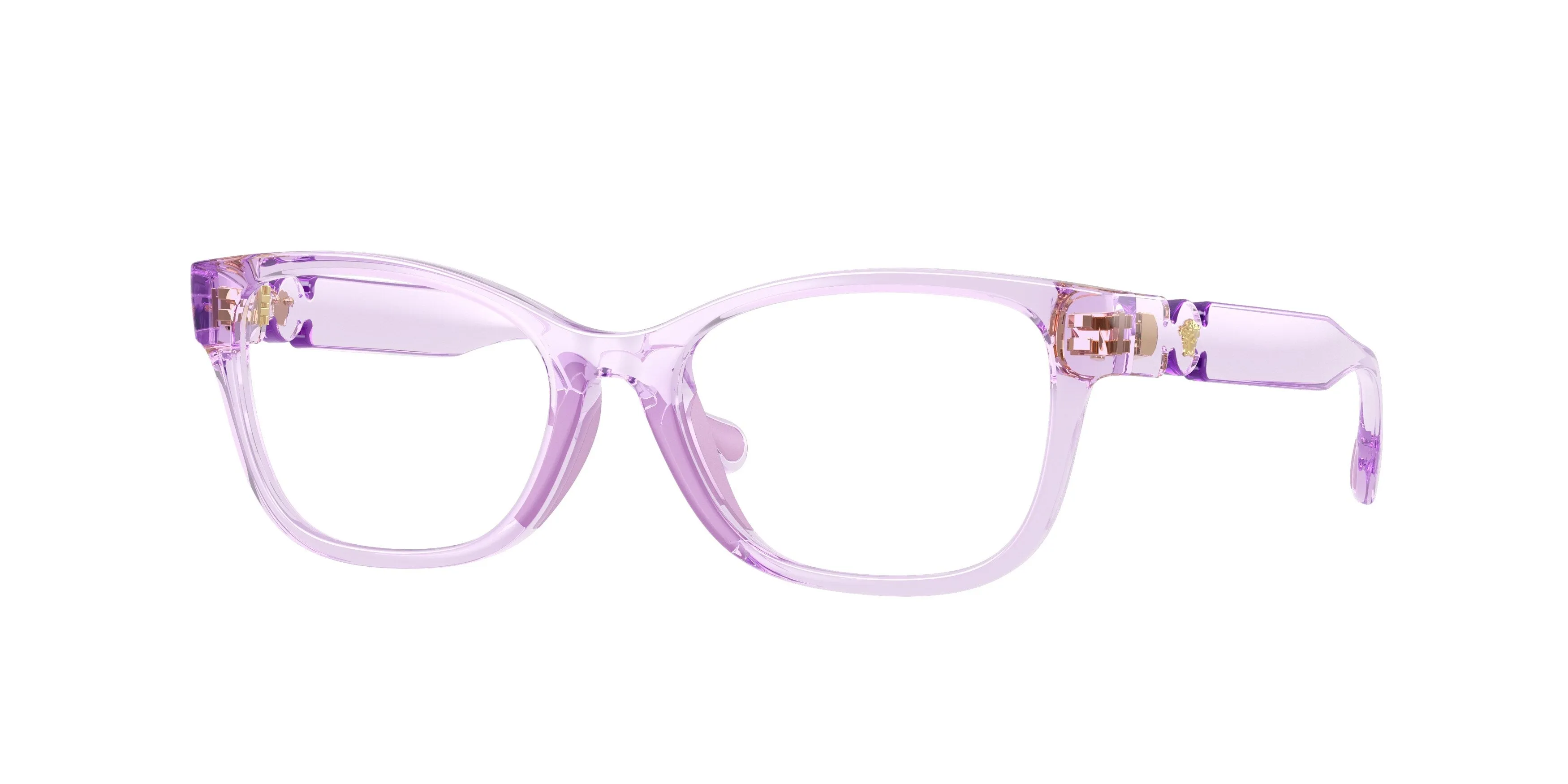 Versace VK3016U 5372 Montature da vista bambino Iniettato Viola Trasparente Cat Eye Normale - immagine 1