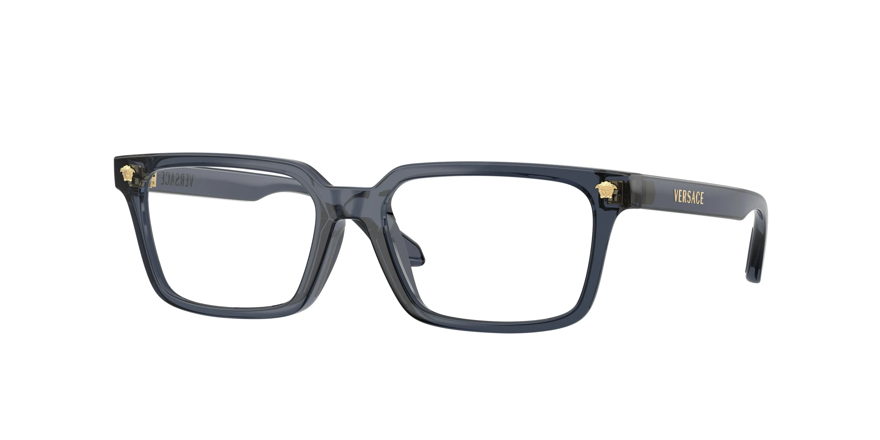 Versace VK3015U 5548 Montature da vista bambino Iniettato Blu Trasparente Squadrata Normale - immagine 1