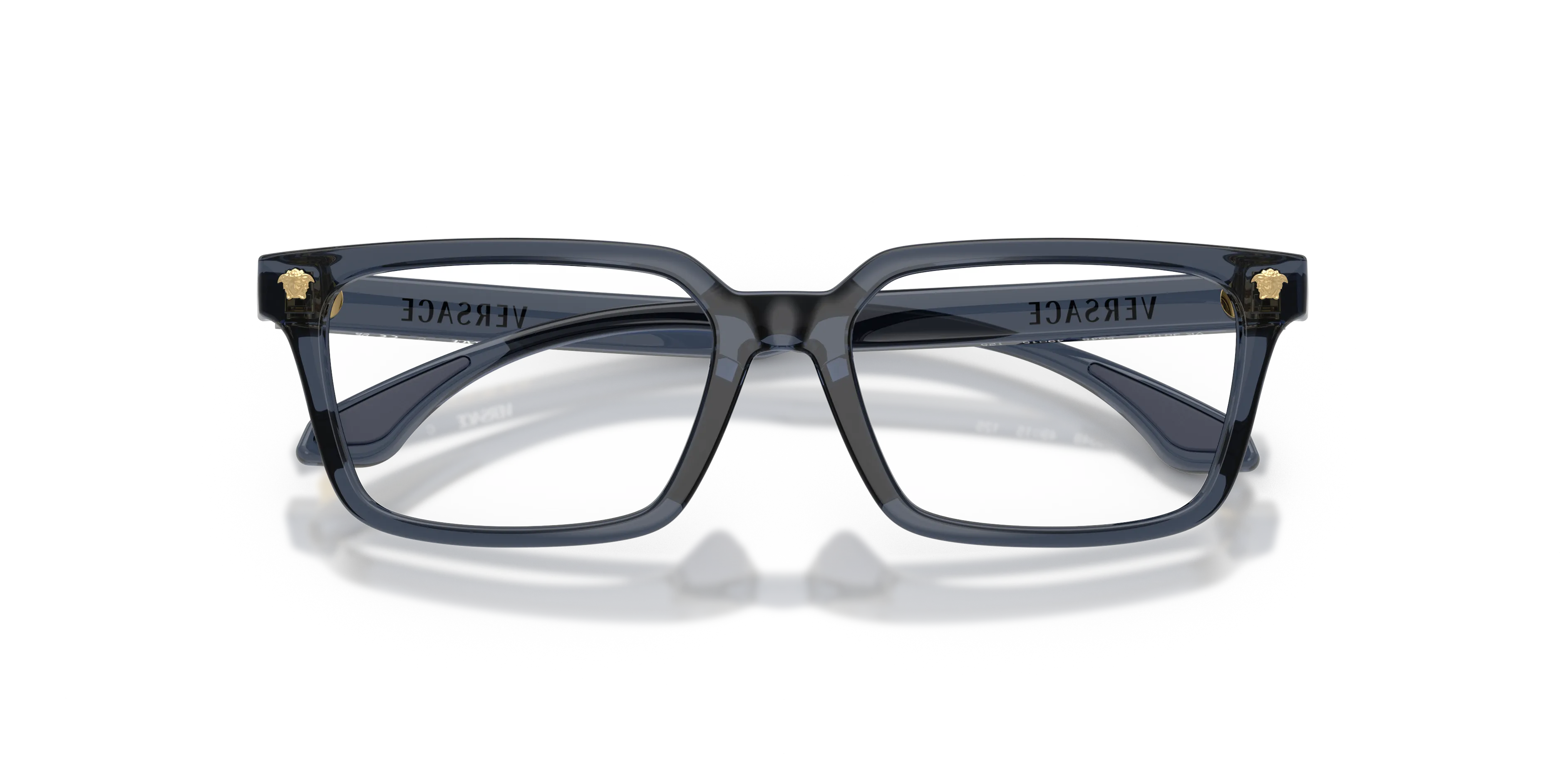 Versace VK3015U 5548 Montature da vista bambino Iniettato Blu Trasparente Squadrata Normale - immagine 2