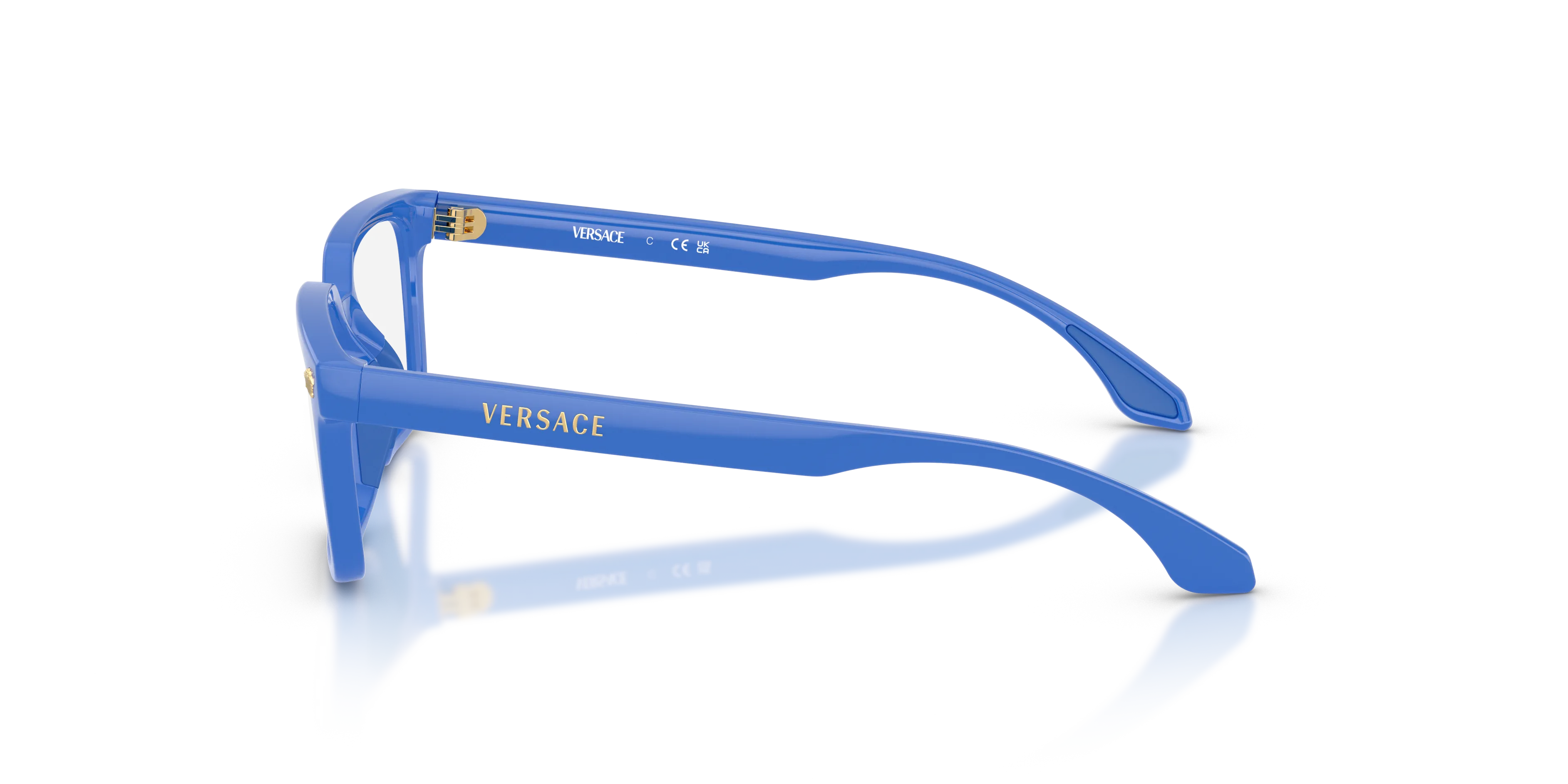 Versace VK3015U 5546 Montature da vista bambino Iniettato Blu Trasparente Squadrata Normale - immagine 4