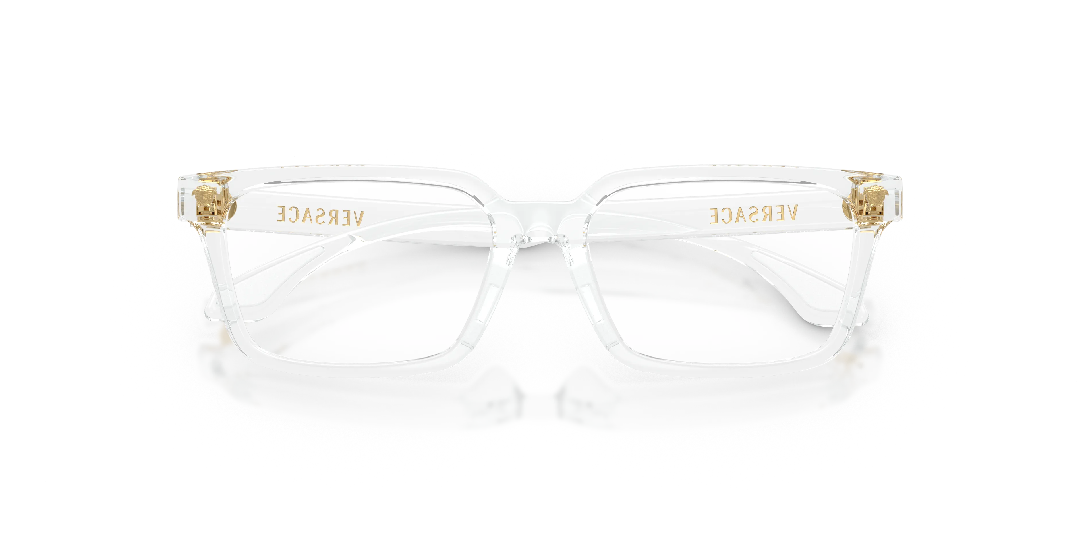 Versace VK3015U 148 Montature da vista bambino Iniettato Trasparente Trasparente Squadrata Normale - immagine 2