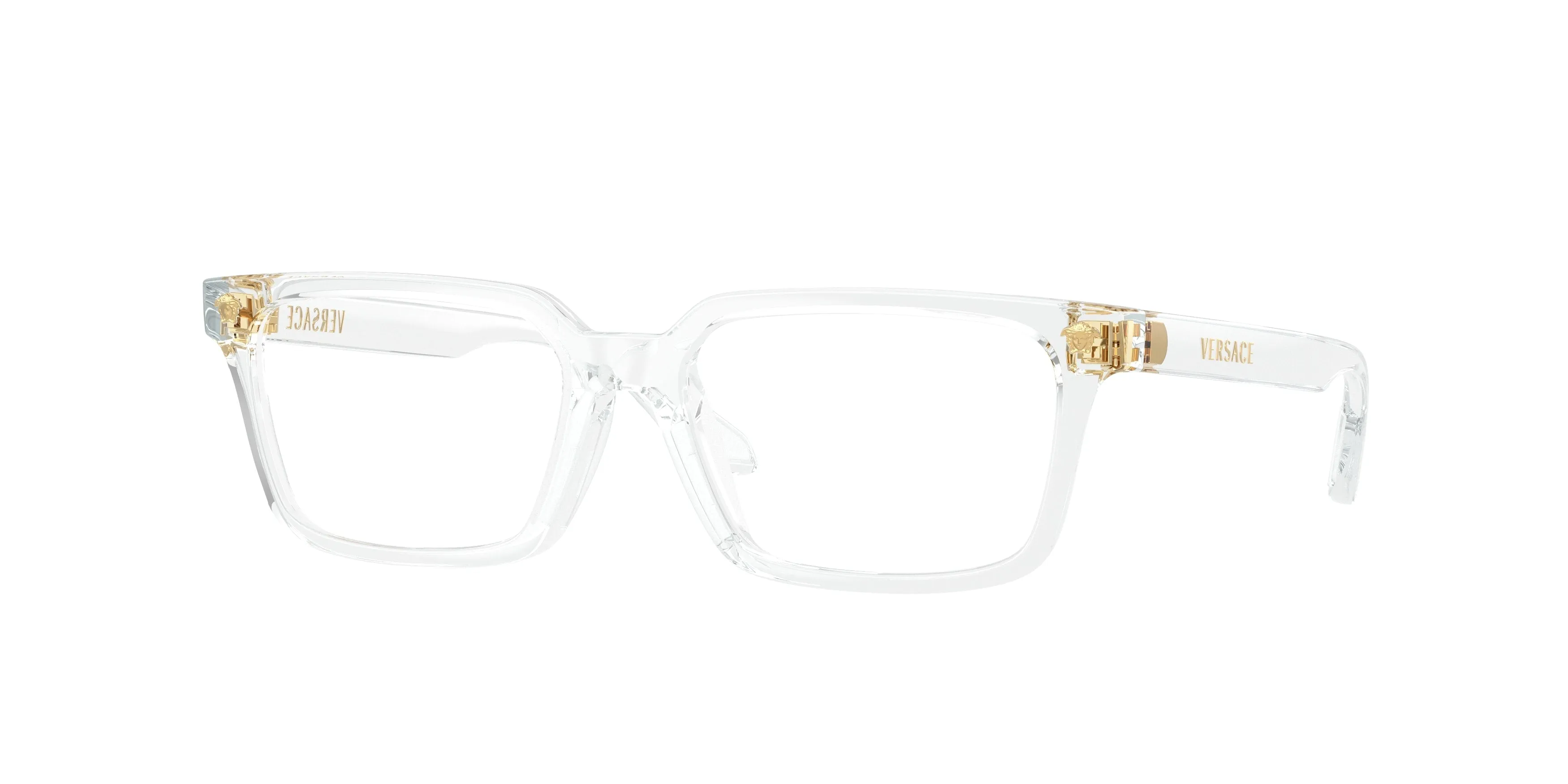 Versace VK3015U 148 Montature da vista bambino Iniettato Trasparente Trasparente Squadrata Normale - immagine 1