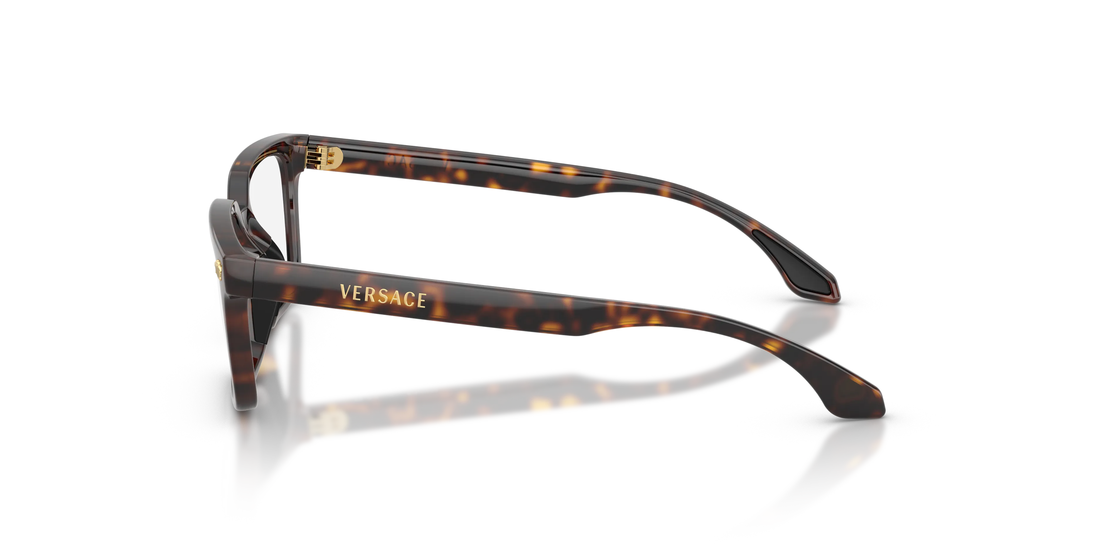 Versace VK3015U 108 Montature da vista bambino Iniettato Tartaruga Trasparente Squadrata Normale - immagine 4