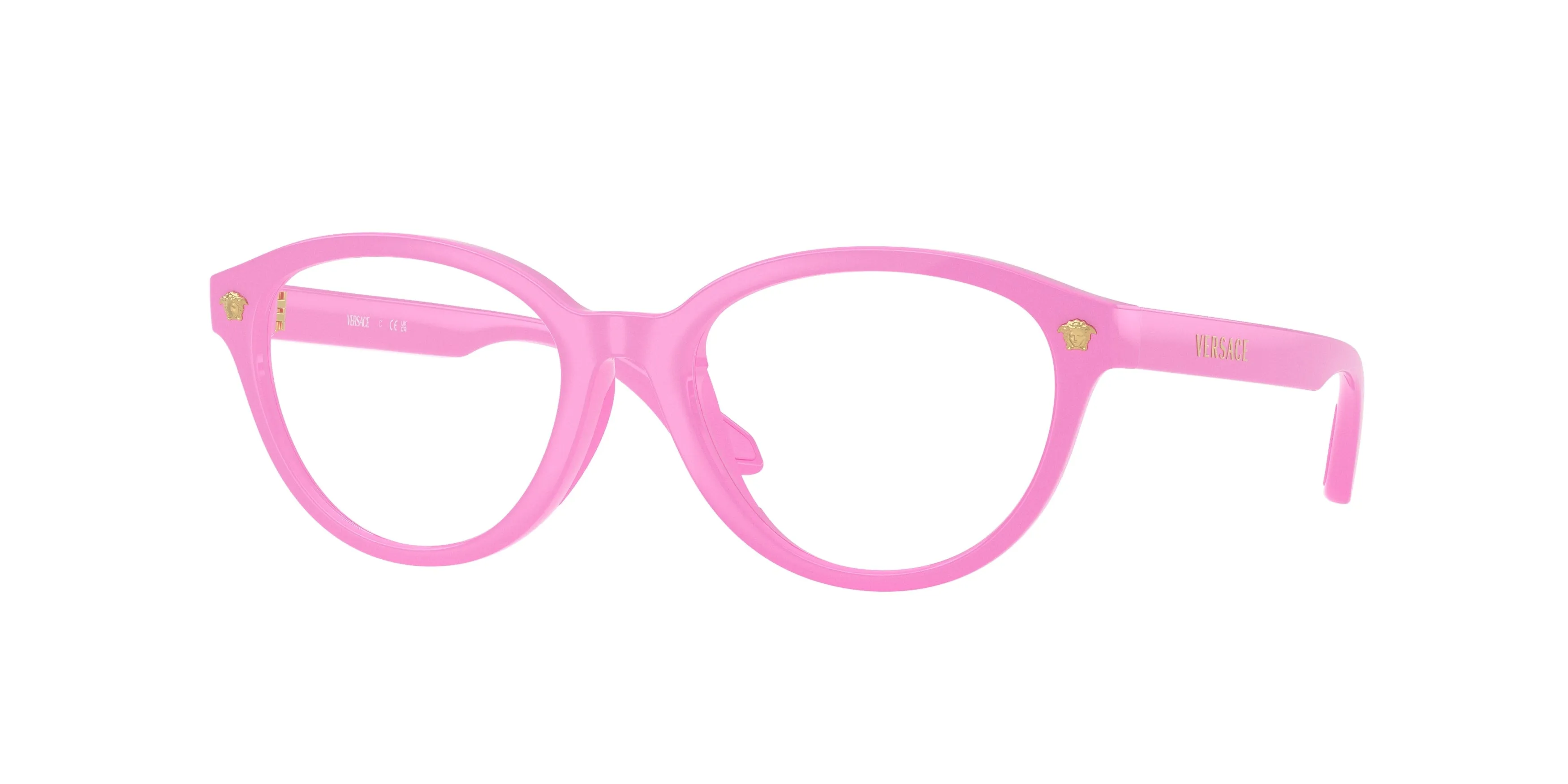 Versace VK3014U 5399 Montature da vista bambino Iniettato Rosa Trasparente Pantos Normale - immagine 1