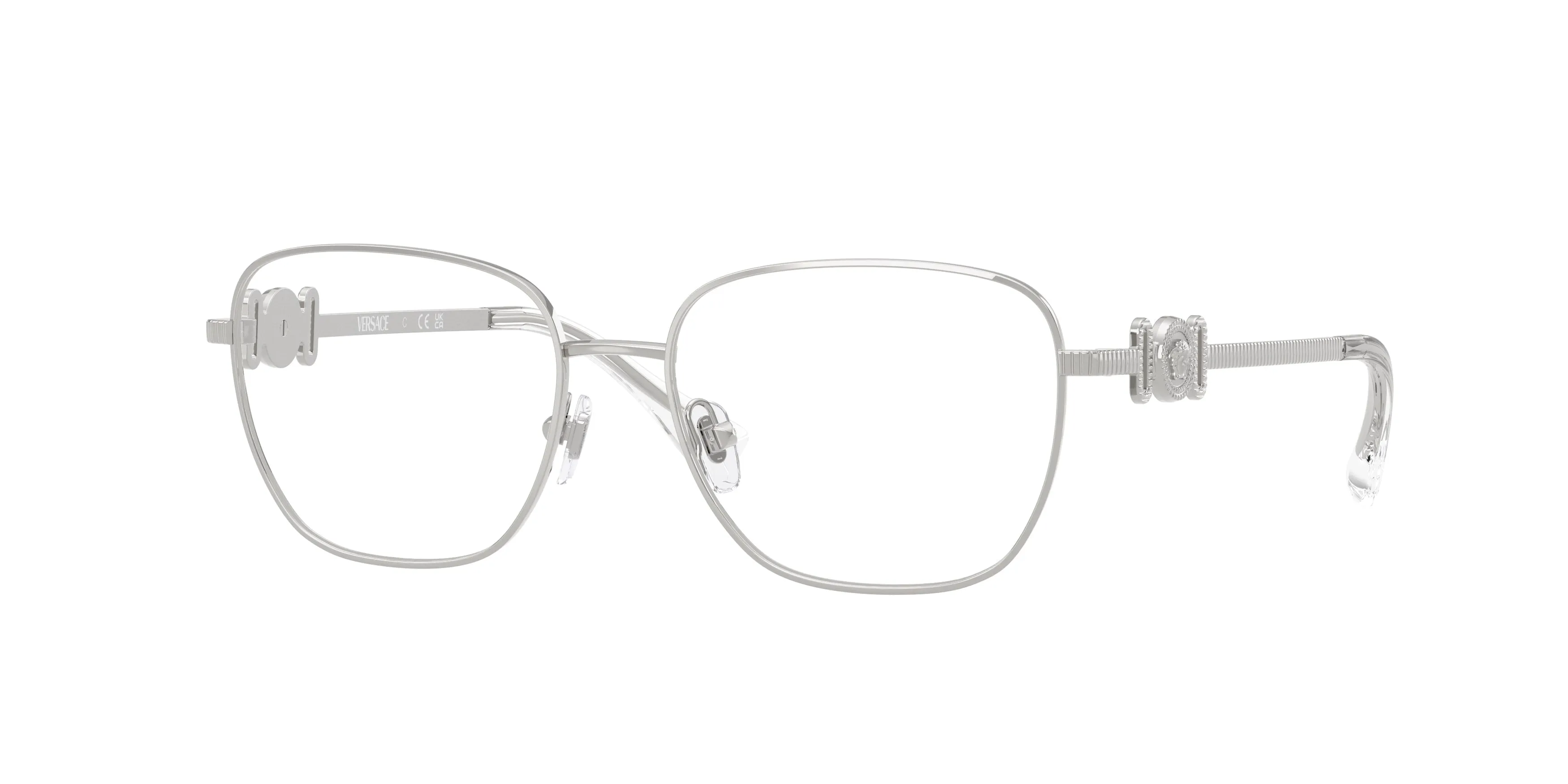 Versace VK1003 5533 Montature da vista bambino Metallo Argento Trasparente Pantos Normale - immagine 1