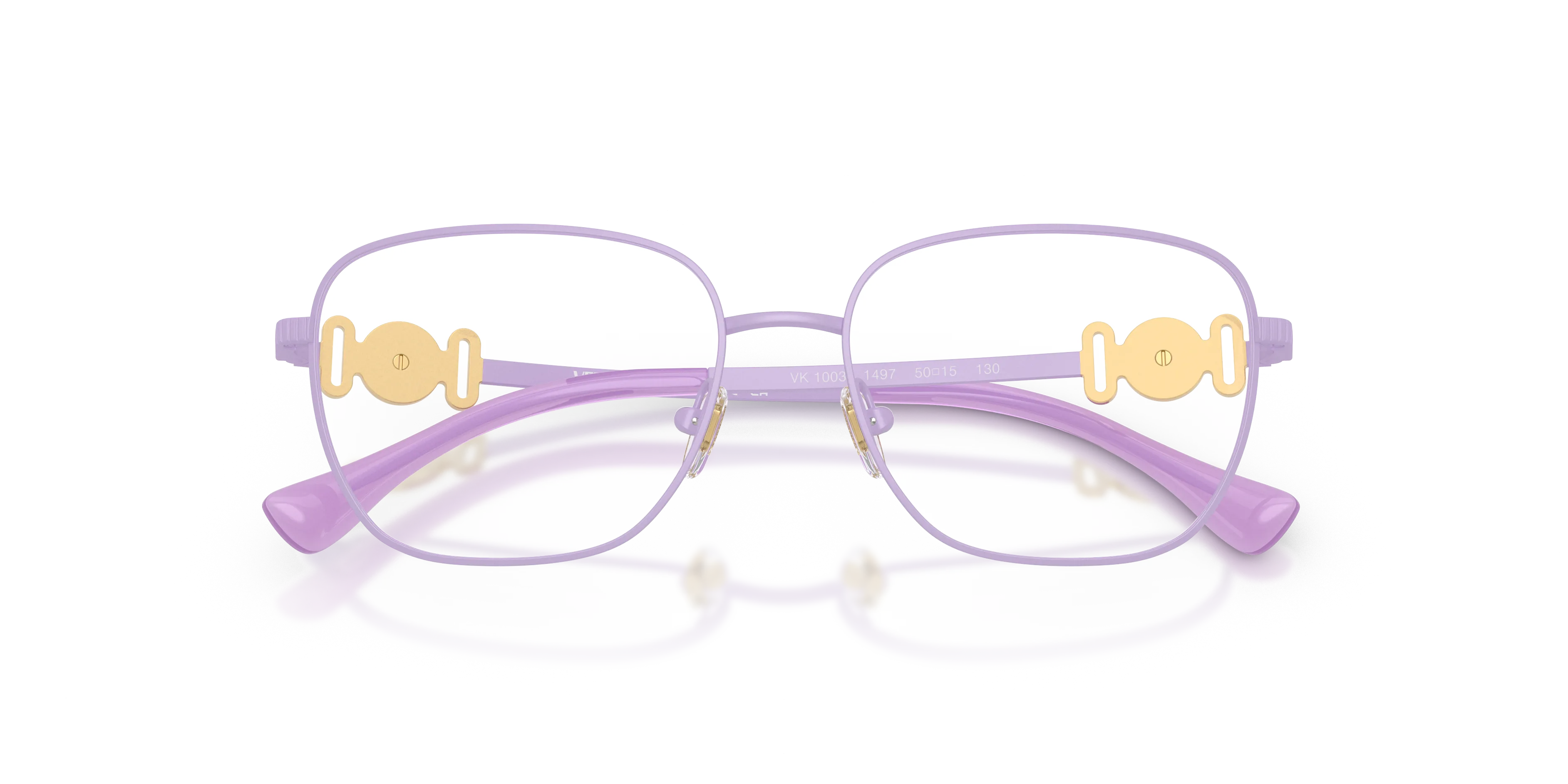 Versace VK1003 1497 Montature da vista bambino Metallo Viola Trasparente Pantos Normale - immagine 2