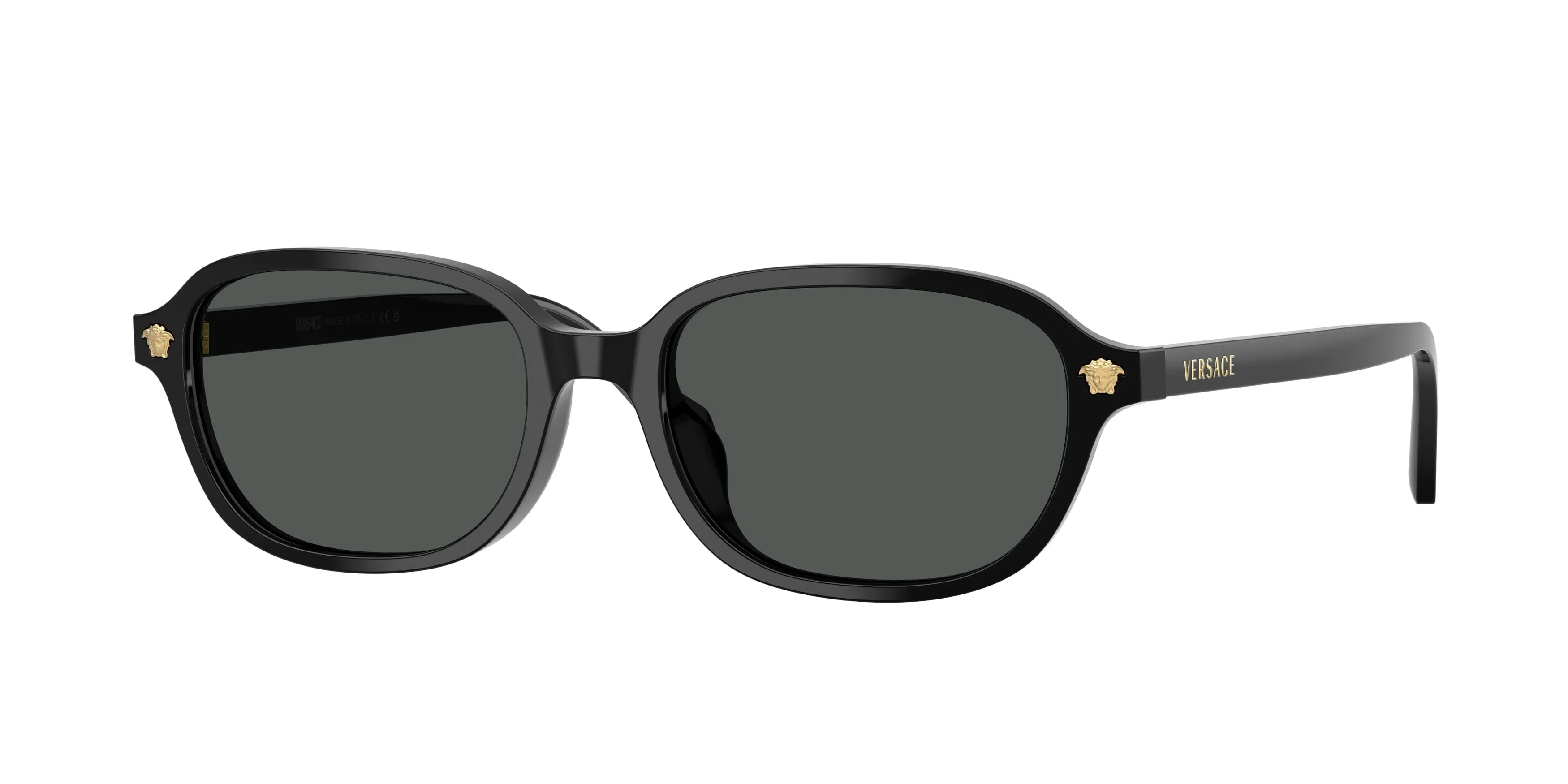 Versace VE4514D GB1/87 Occhiali da sole Acetato Nero Grigio Pillow Normale - immagine 1