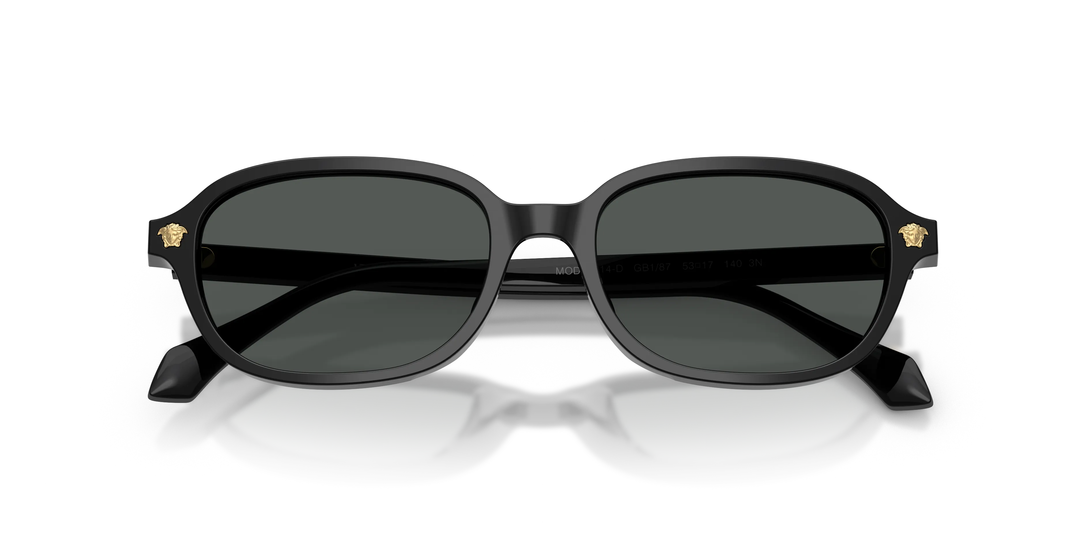 Versace VE4514D GB1/87 Occhiali da sole Acetato Nero Grigio Pillow Normale - immagine 2
