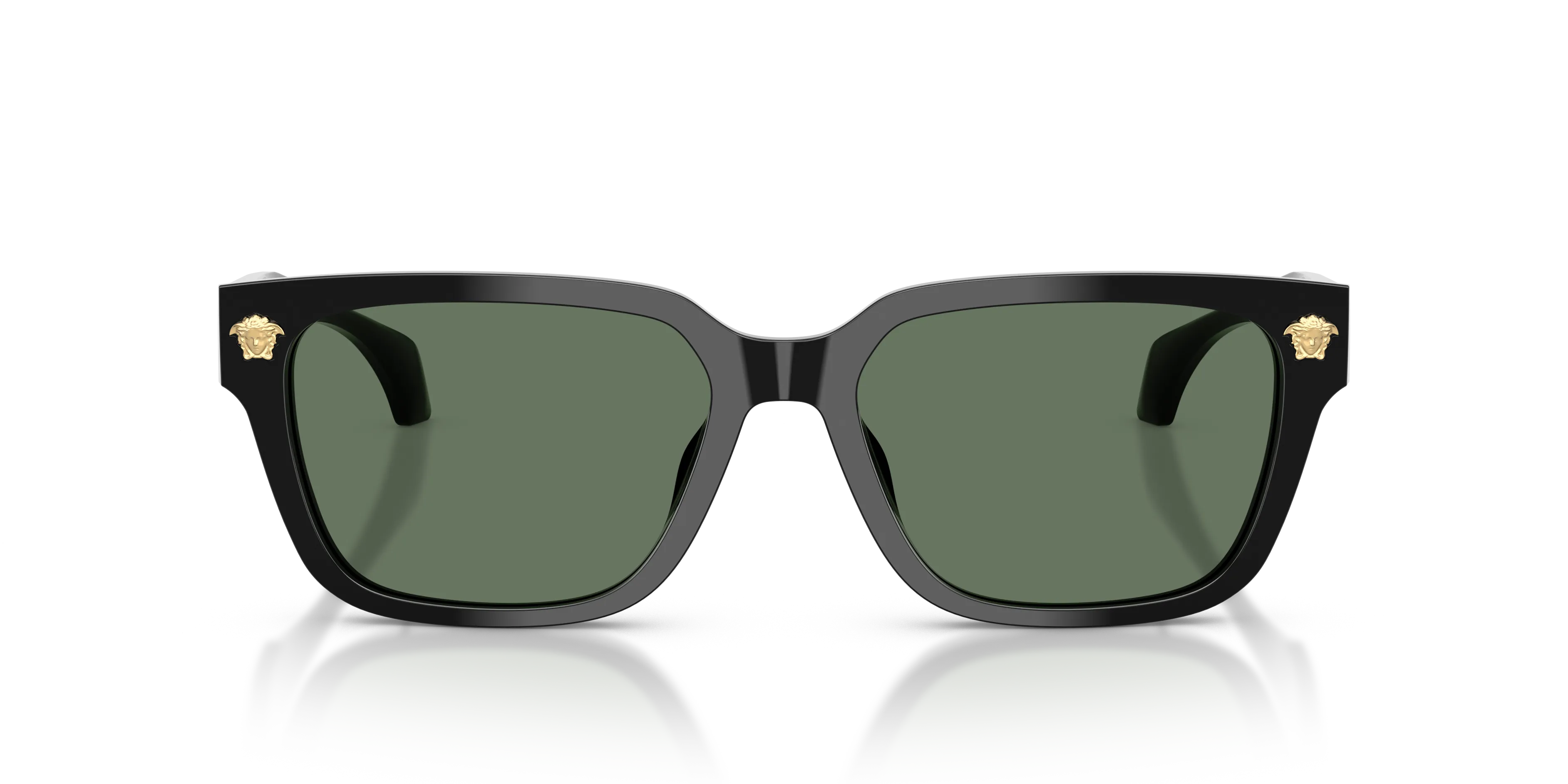 Versace VE4513D GB1/82 Occhiali da sole Acetato Nero Verde Squadrata Normale - immagine 3