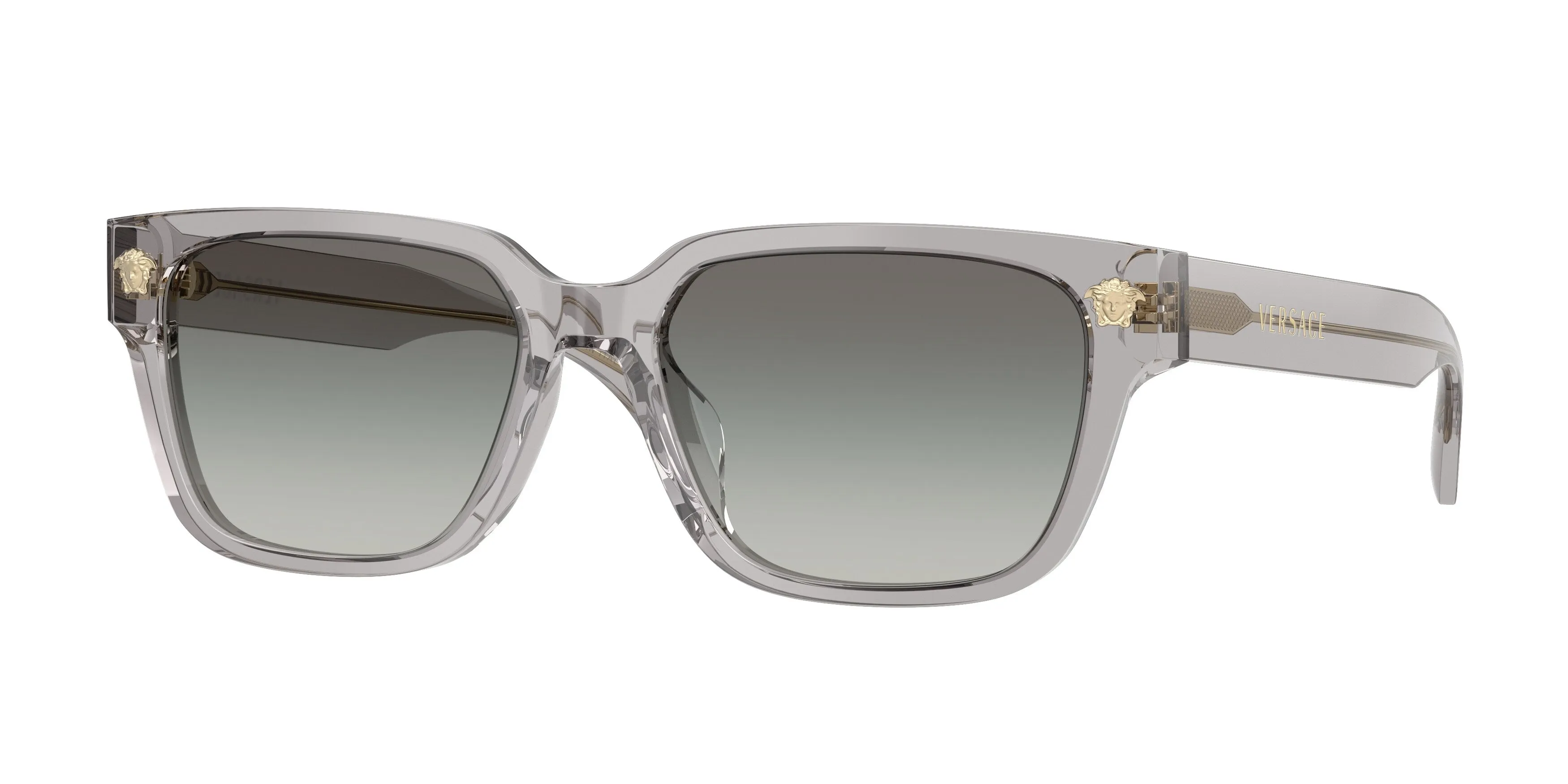 Versace VE4513D 593/11 Occhiali da sole Acetato Grigio Grigio Squadrata Normale Sfumato - immagine 1
