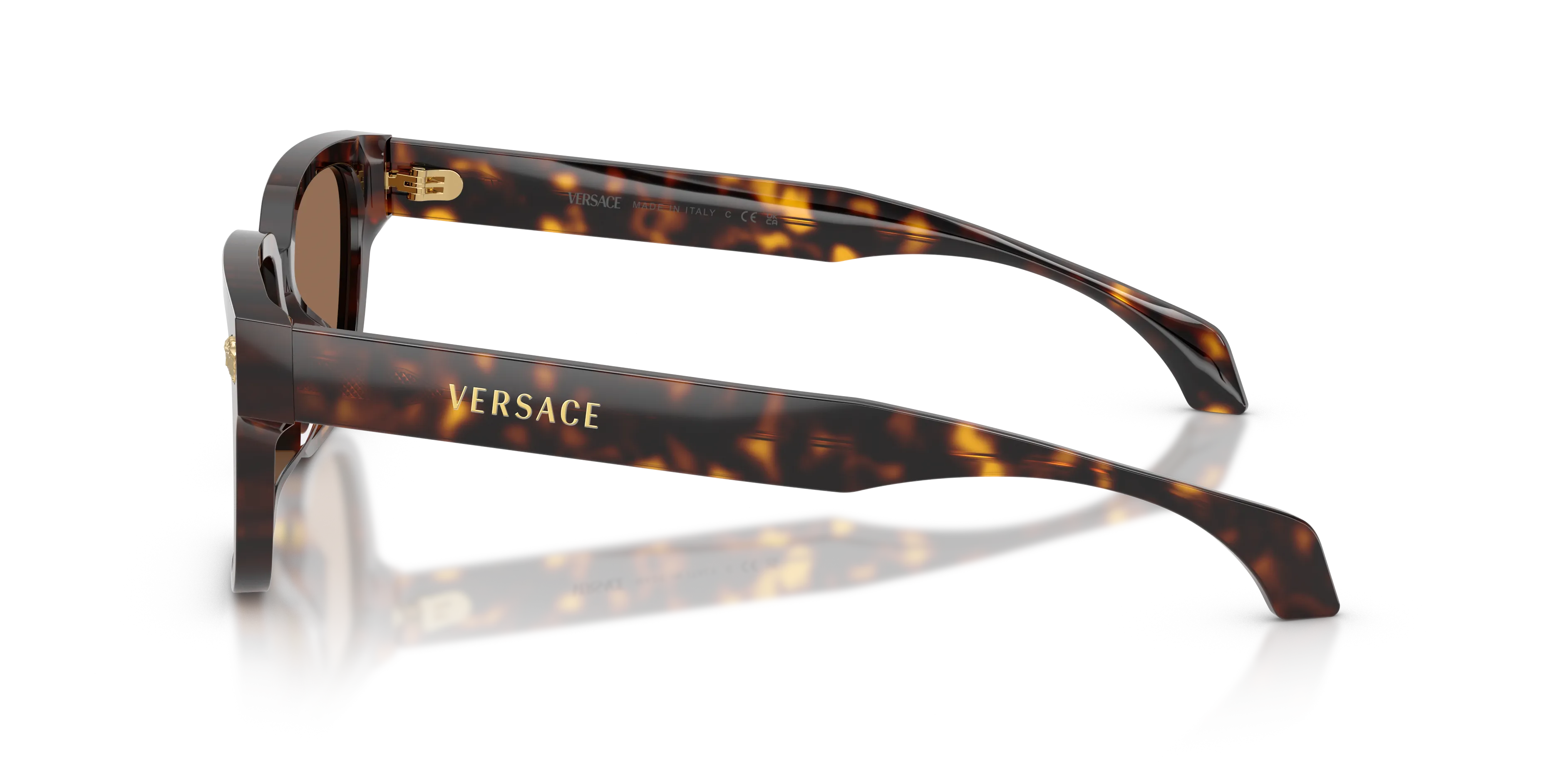 Versace VE4513D 108/73 Occhiali da sole Acetato Tartaruga Marrone Squadrata Normale - immagine 4