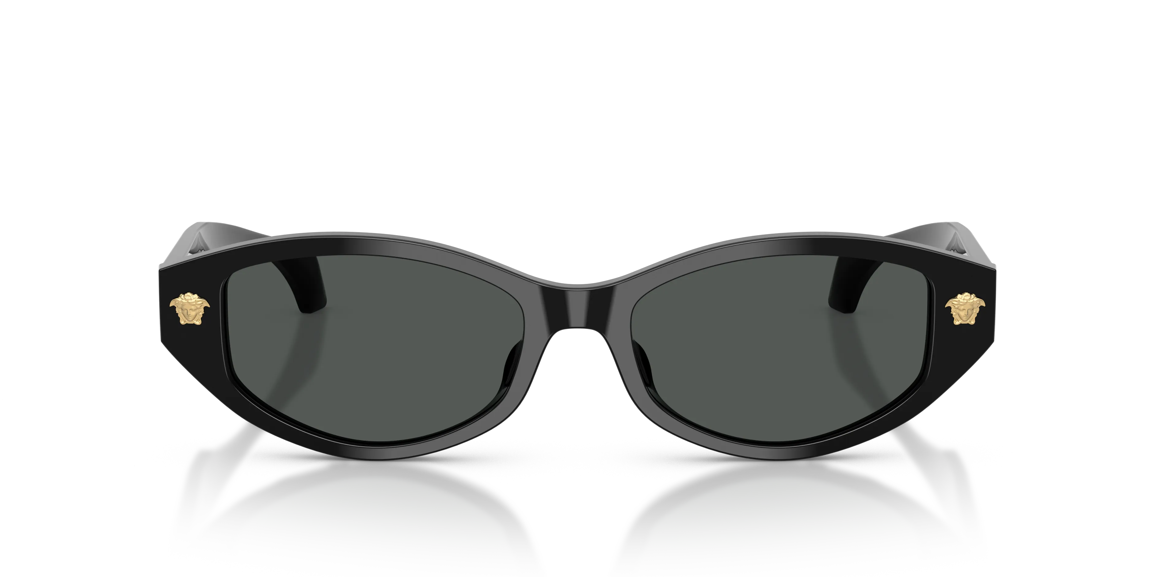 Versace VE4512D GB1/87 Occhiali da sole Acetato Nero Grigio Cat Eye Normale - immagine 3
