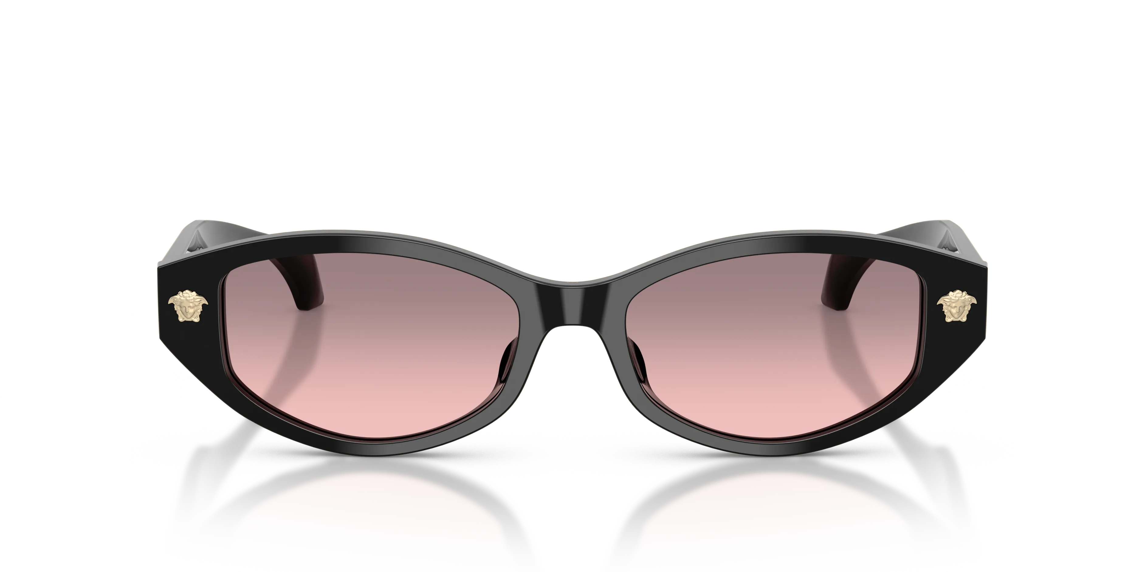 Versace VE4512D GB1/5M Occhiali da sole Acetato Nero Rosa Cat Eye Normale Sfumato - immagine 3