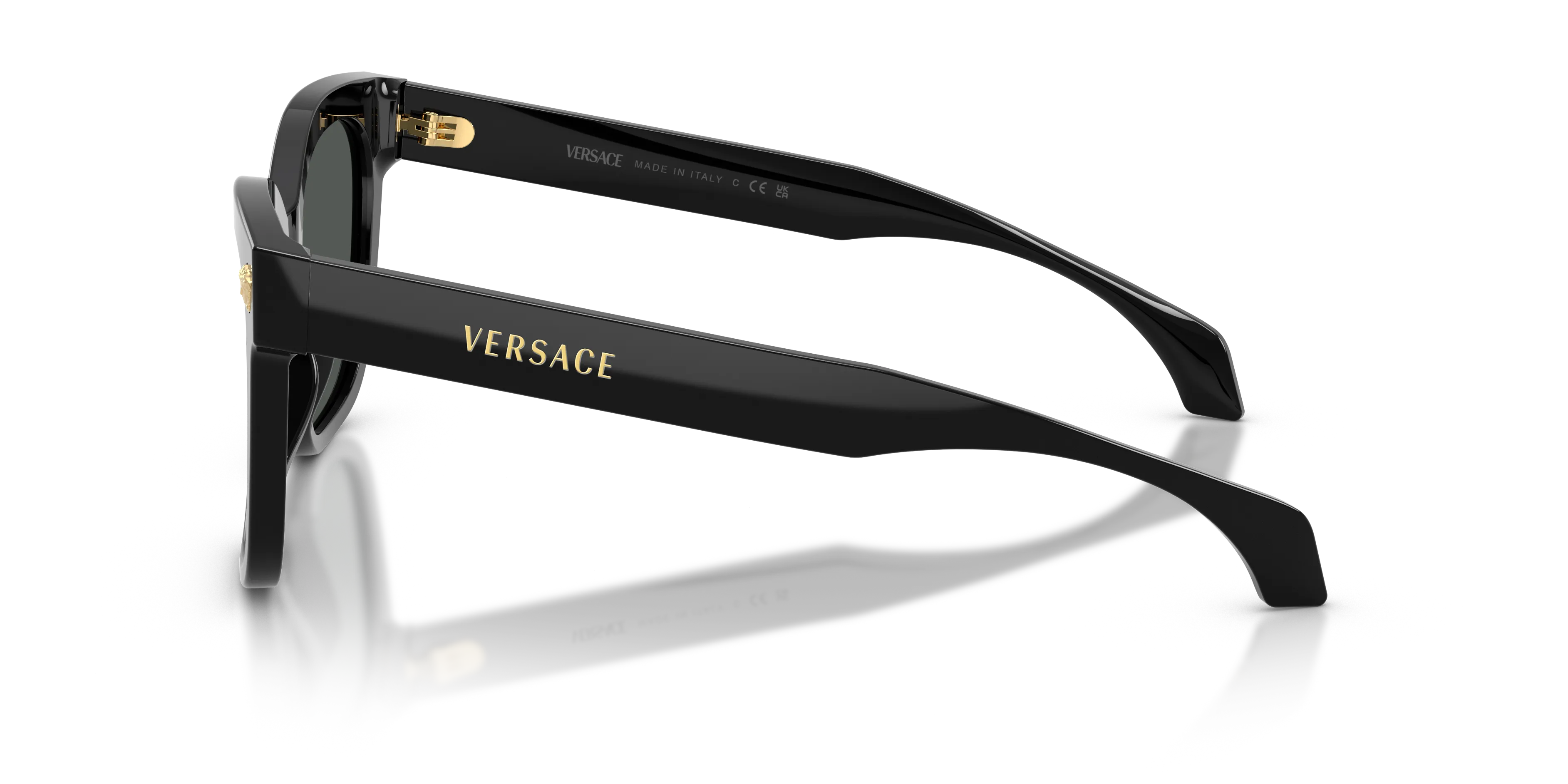 Versace VE4511 GB1/87 Occhiali da sole Acetato Nero Grigio Squadrata Normale - immagine 4