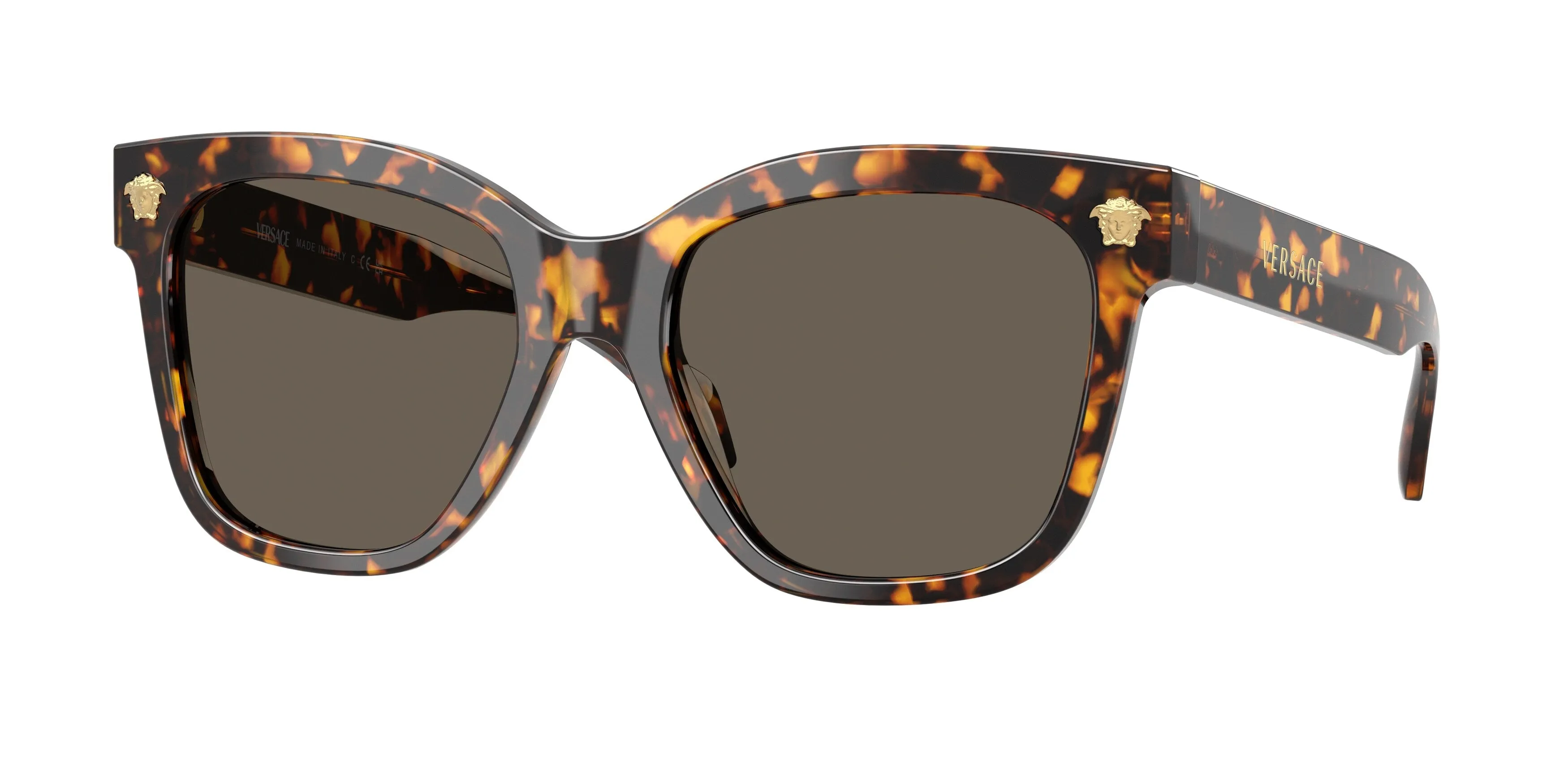 Versace VE4511 5514/3 Occhiali da sole Acetato Tartaruga Marrone Squadrata Normale - immagine 1