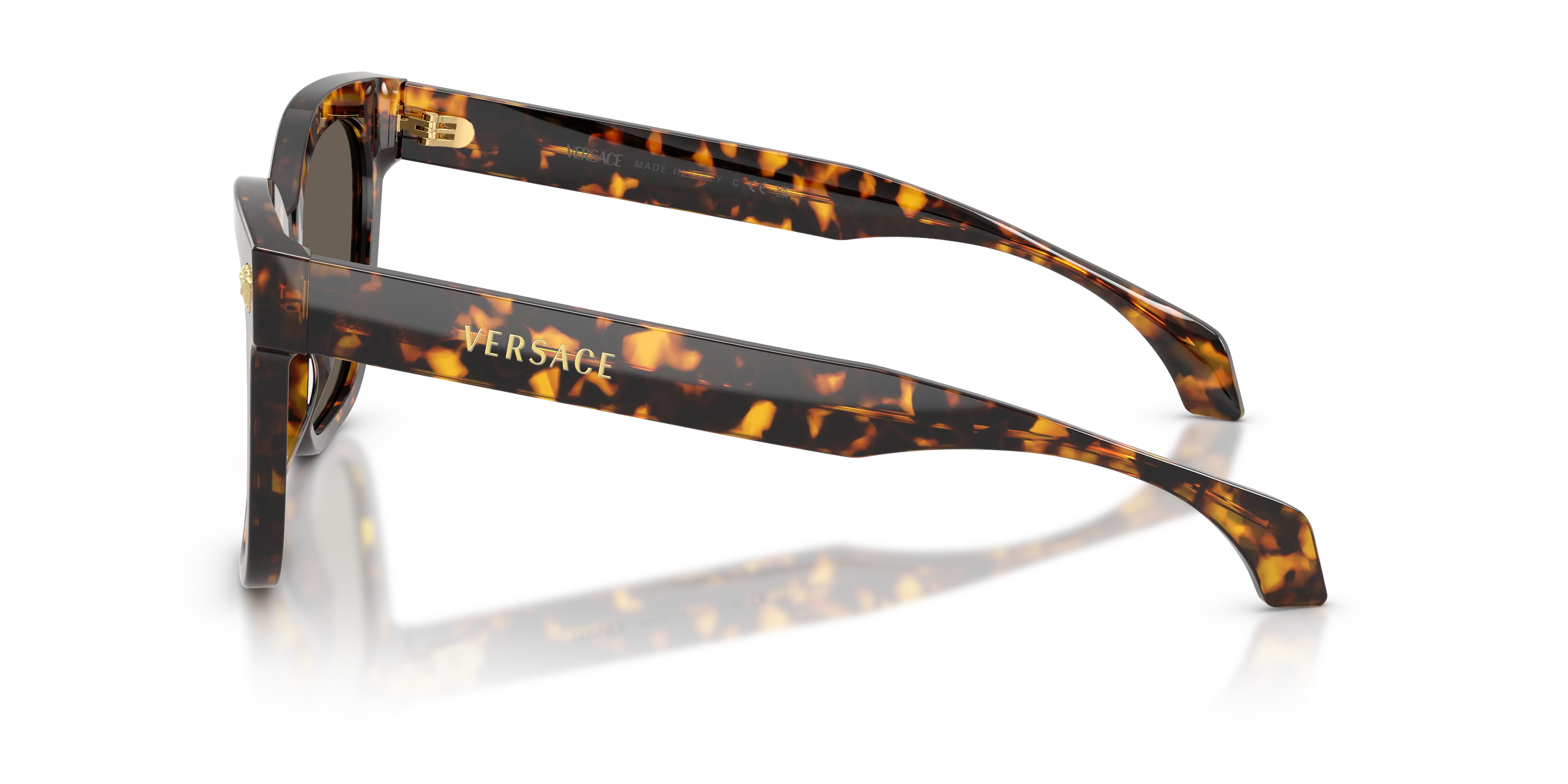 Versace VE4511 5514/3 Occhiali da sole Acetato Tartaruga Marrone Squadrata Normale - immagine 4