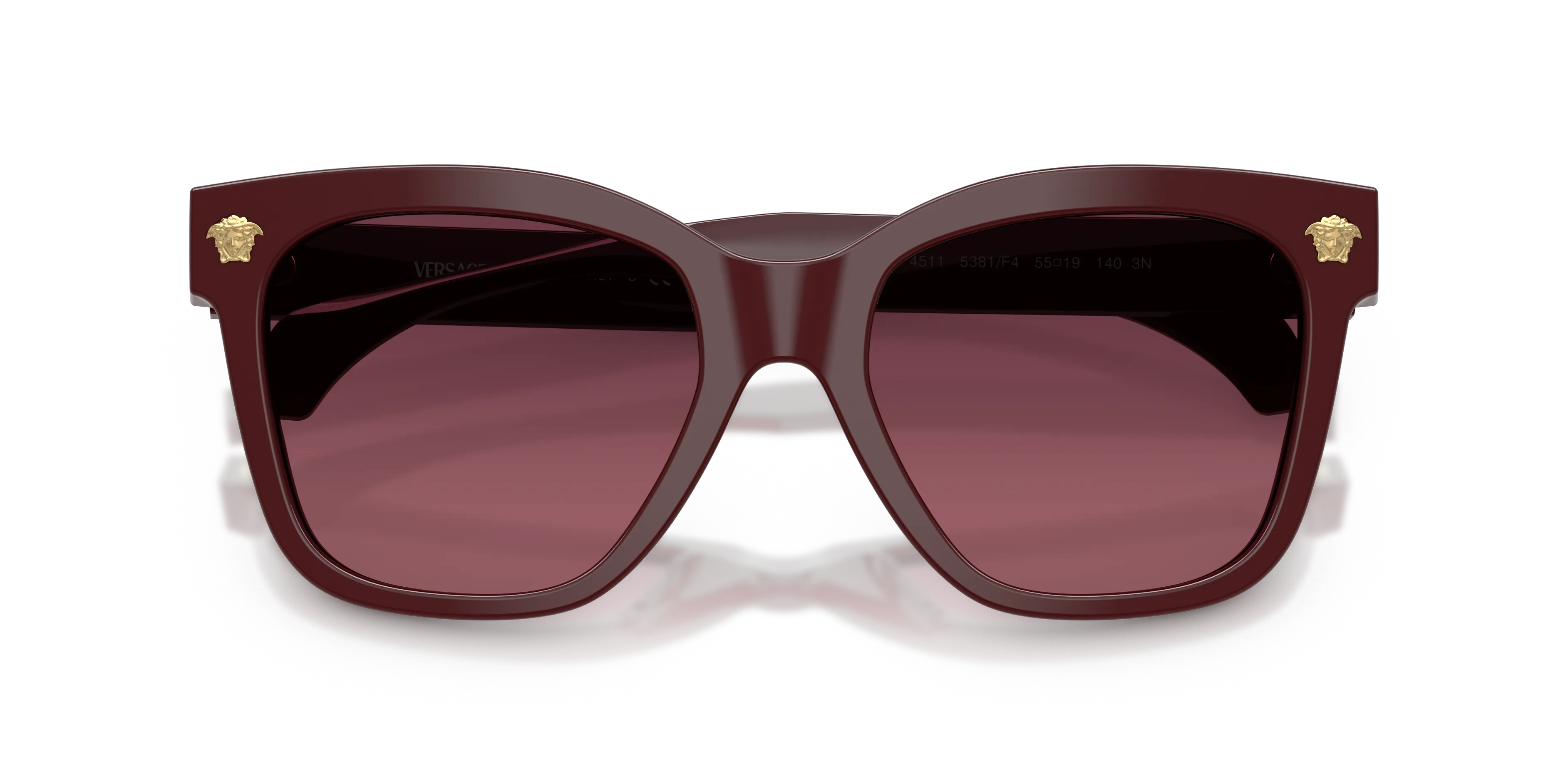 Versace VE4511 5381F4 Occhiali da sole Acetato Viola Viola Squadrata Normale Sfumato - immagine 2