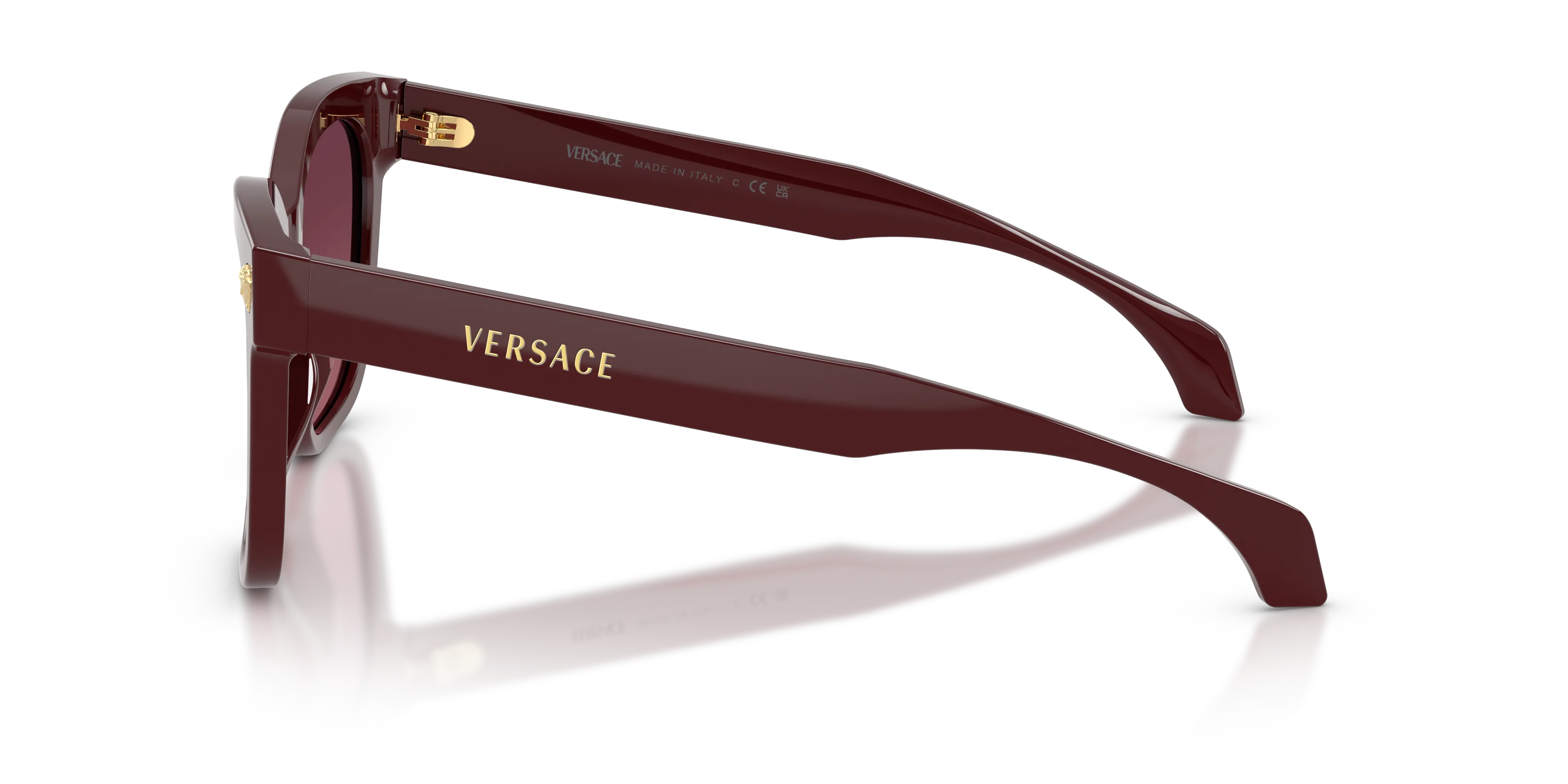 Versace VE4511 5381F4 Occhiali da sole Acetato Viola Viola Squadrata Normale Sfumato - immagine 4