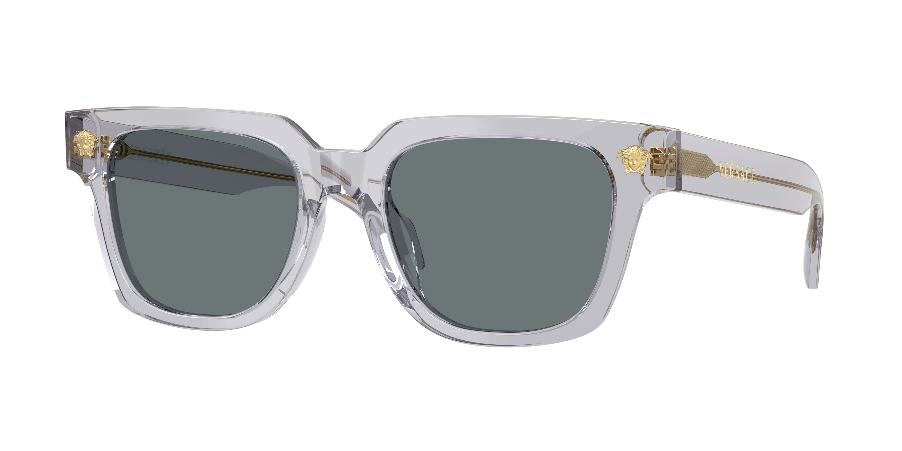 Versace VE4510U 530580 Occhiali da sole Acetato Grigio Blu Squadrata Normale - immagine 1