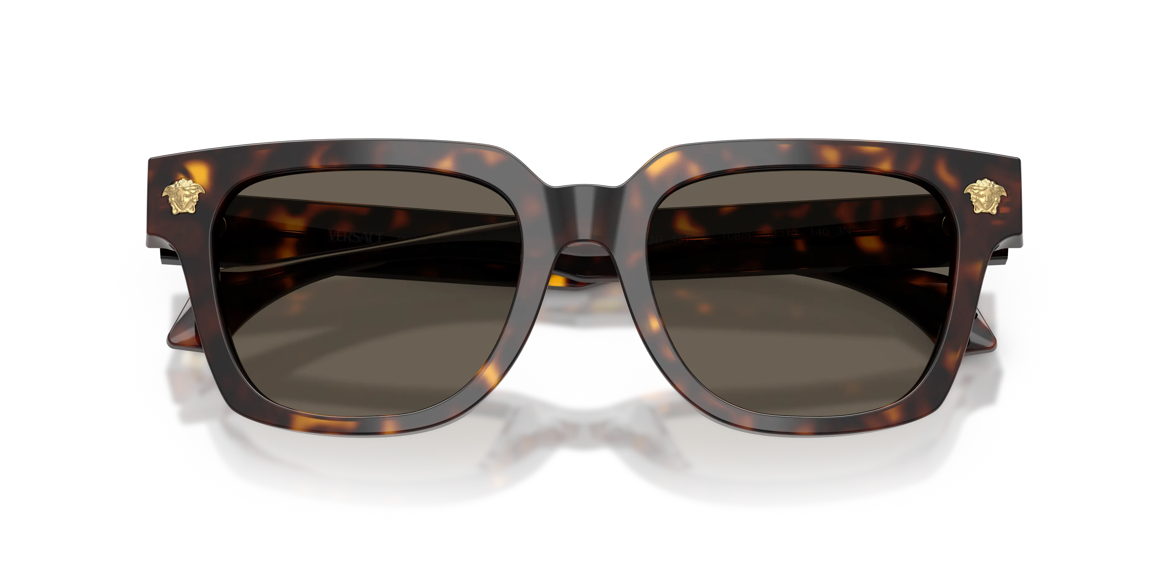 Versace VE4510U 108/3 Occhiali da sole Acetato Tartaruga Marrone Squadrata Normale - immagine 2