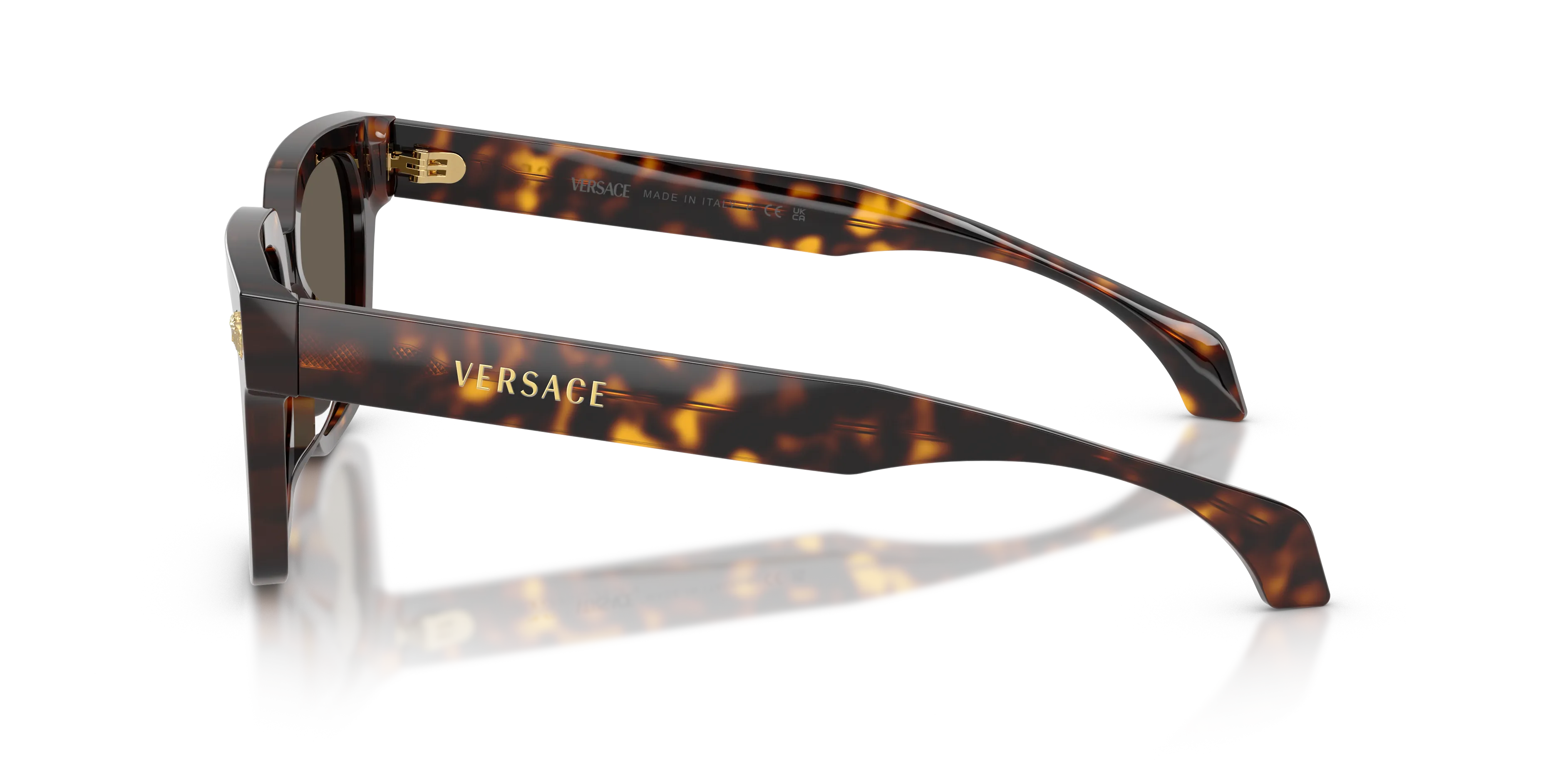 Versace VE4510U 108/3 Occhiali da sole Acetato Tartaruga Marrone Squadrata Normale - immagine 4