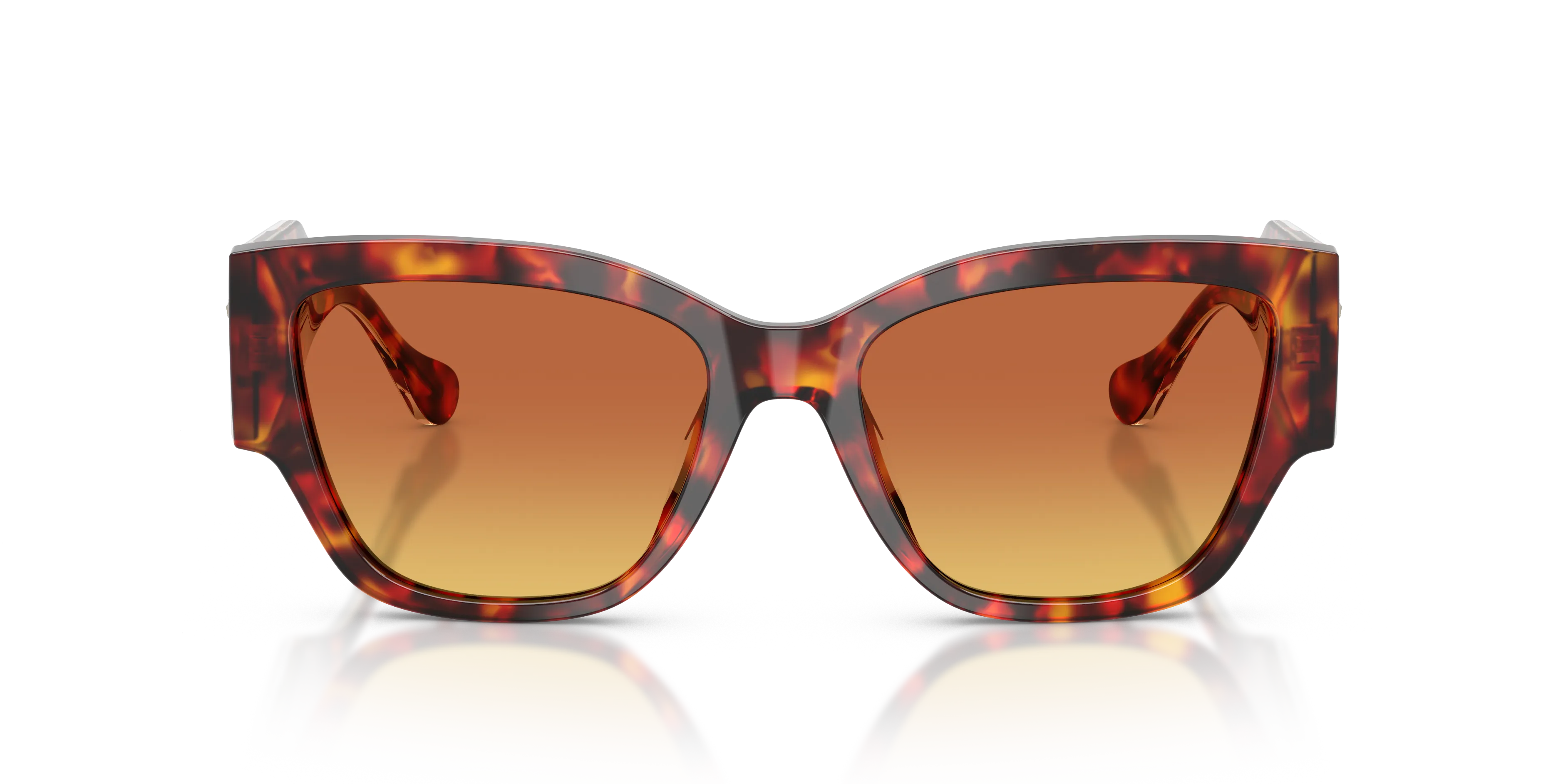 Versace VE4509U 5543T5 Occhiali da sole Acetato Tartaruga Giallo Cat Eye Normale Sfumato - immagine 3