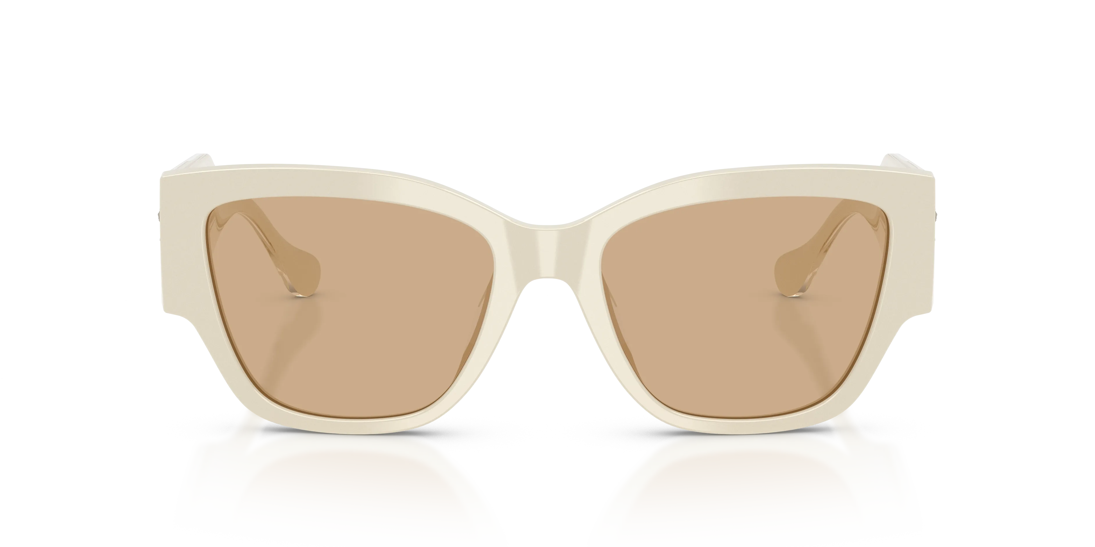 Versace VE4509U 5541/8 Occhiali da sole Acetato Bianco Giallo Cat Eye Normale - immagine 3