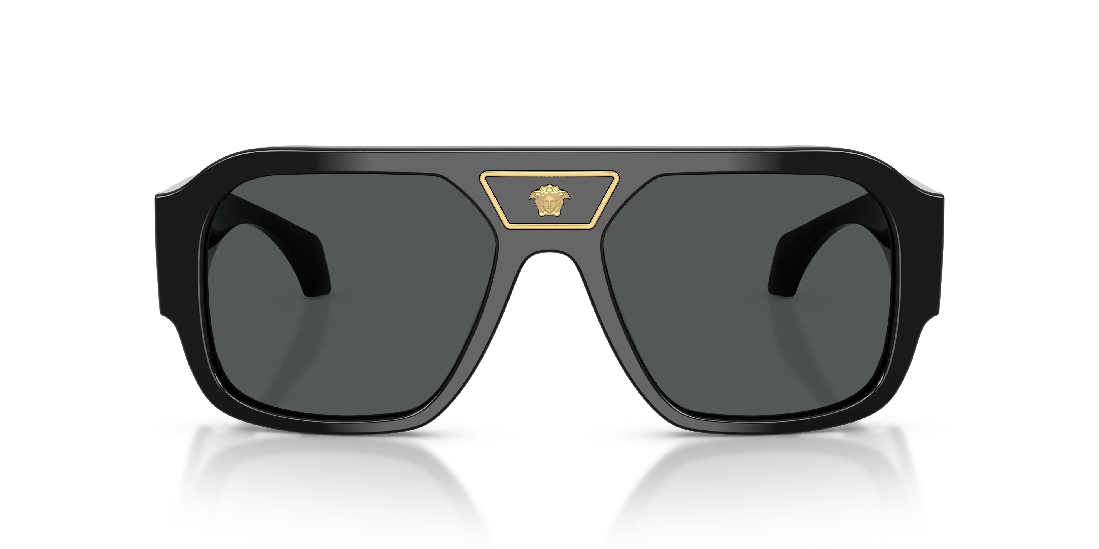 Versace VE4508U GB1/87 Occhiali da sole Acetato Nero Grigio Squadrata Normale - immagine 3