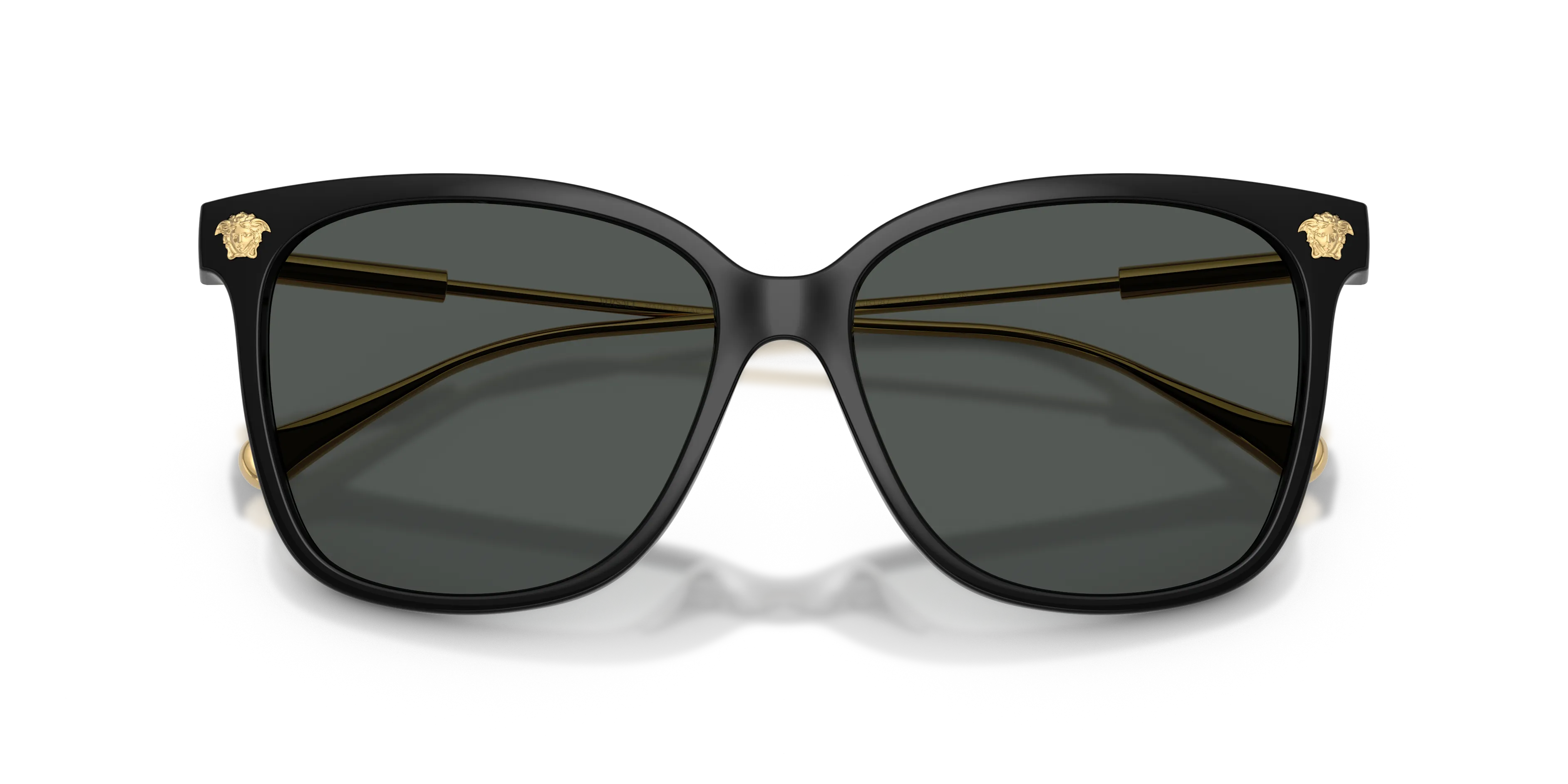 Versace VE4507U GB1/87 Occhiali da sole Iniettato Nero Grigio Squadrata Normale - immagine 2
