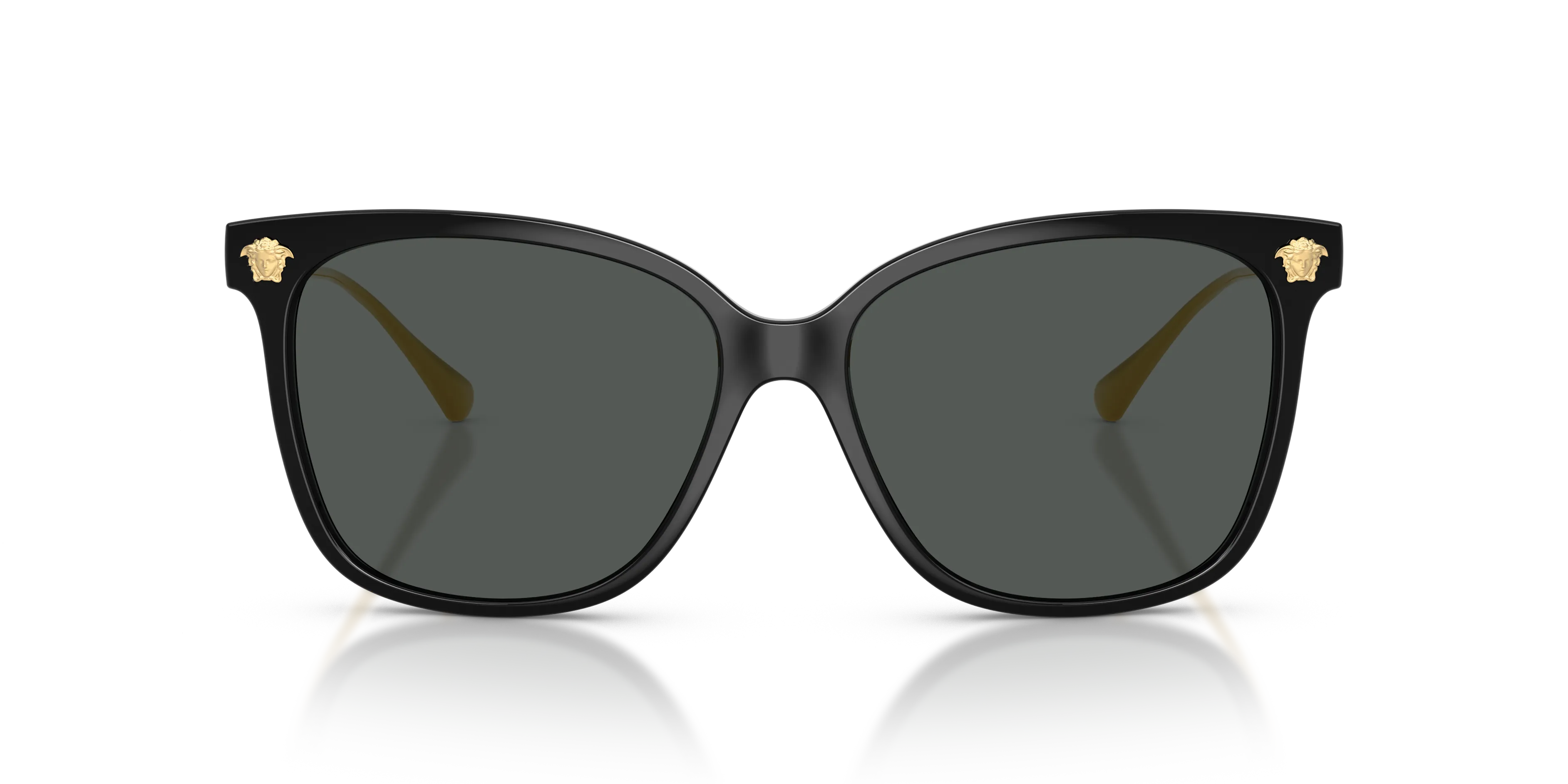 Versace VE4507U GB1/87 Occhiali da sole Iniettato Nero Grigio Squadrata Normale - immagine 3