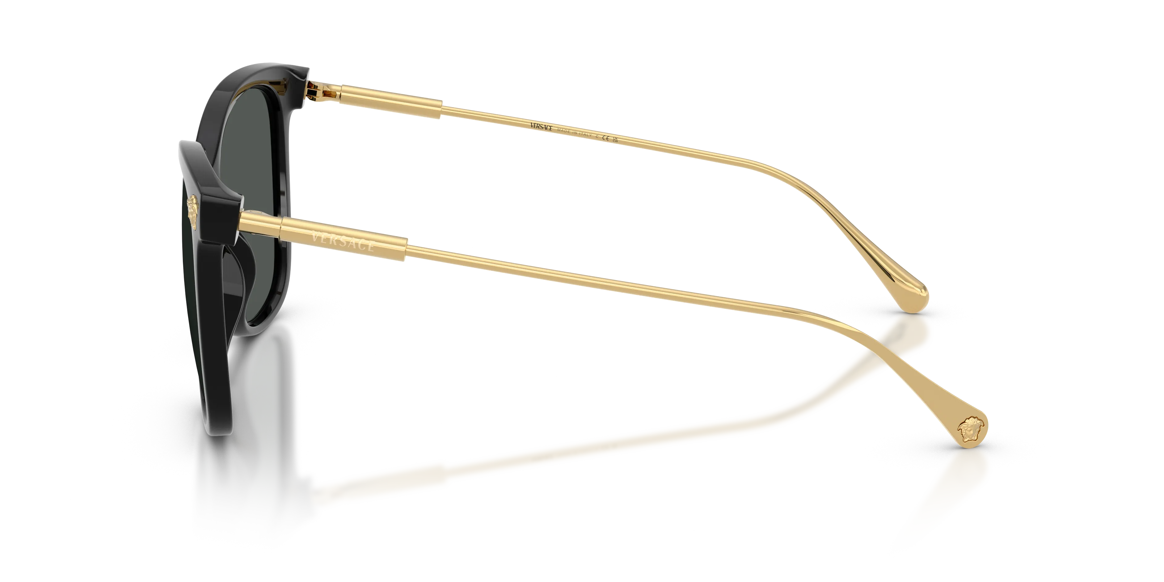 Versace VE4507U GB1/87 Occhiali da sole Iniettato Nero Grigio Squadrata Normale - immagine 4