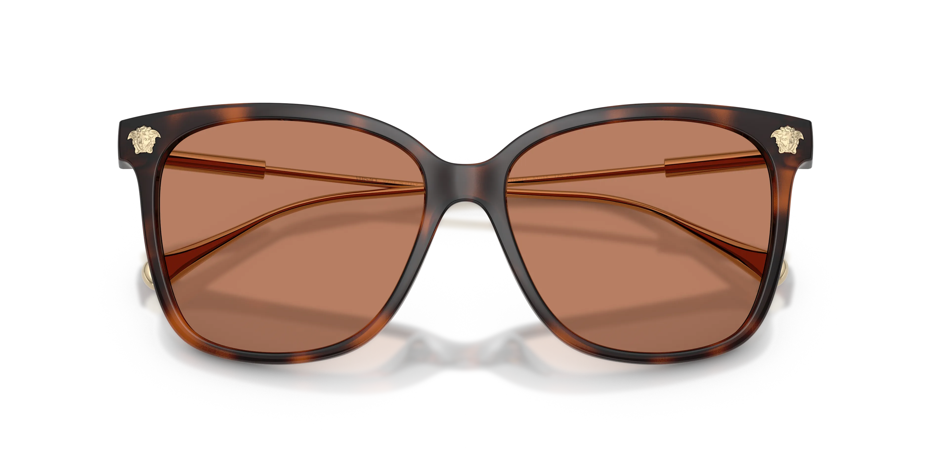Versace VE4507U 108/73 Occhiali da sole Iniettato Tartaruga Marrone Squadrata Normale - immagine 2