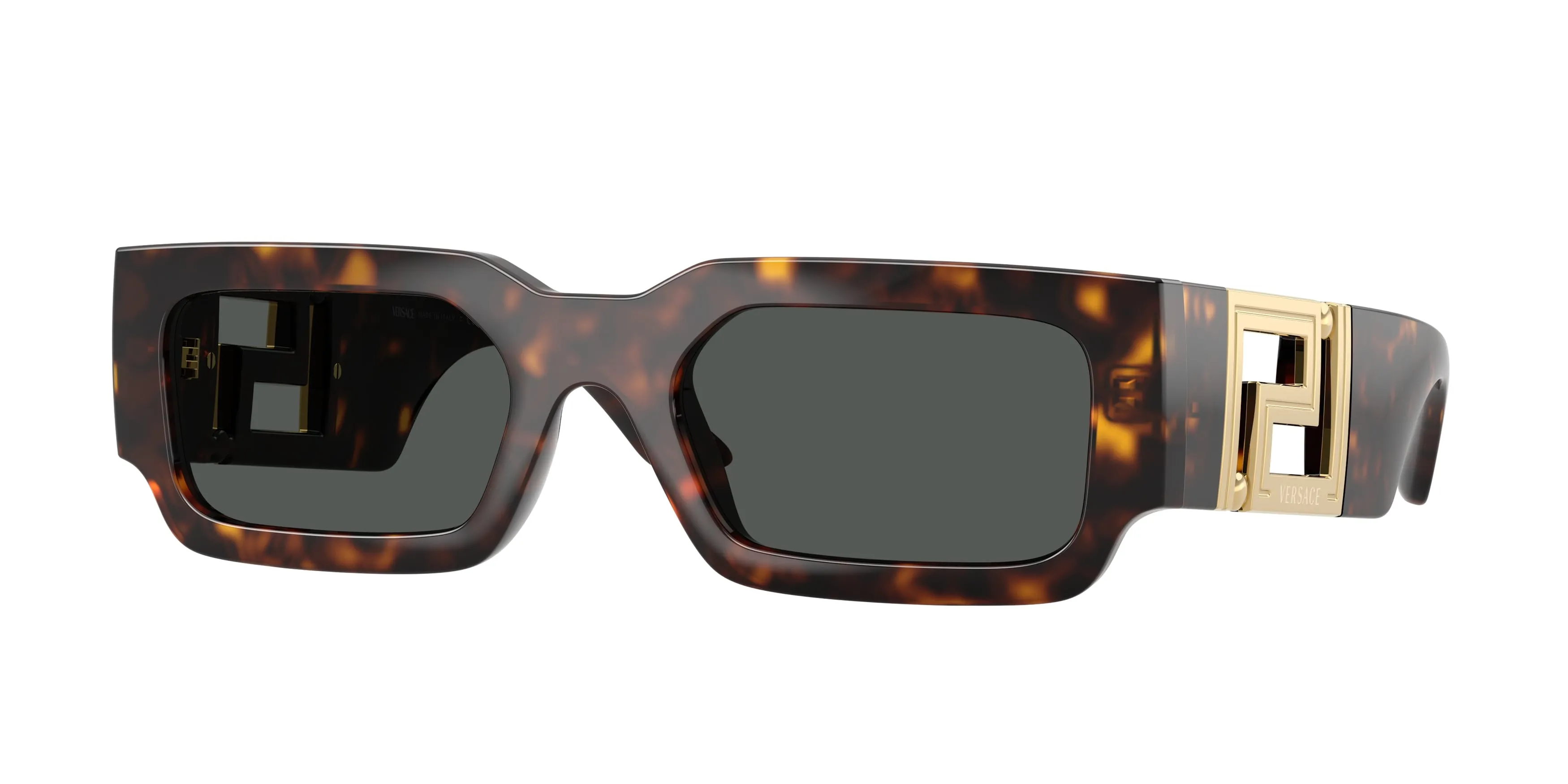 Versace VE4506U 108/87 Occhiali da sole Iniettato Tartaruga Grigio Squadrata Normale - immagine 1