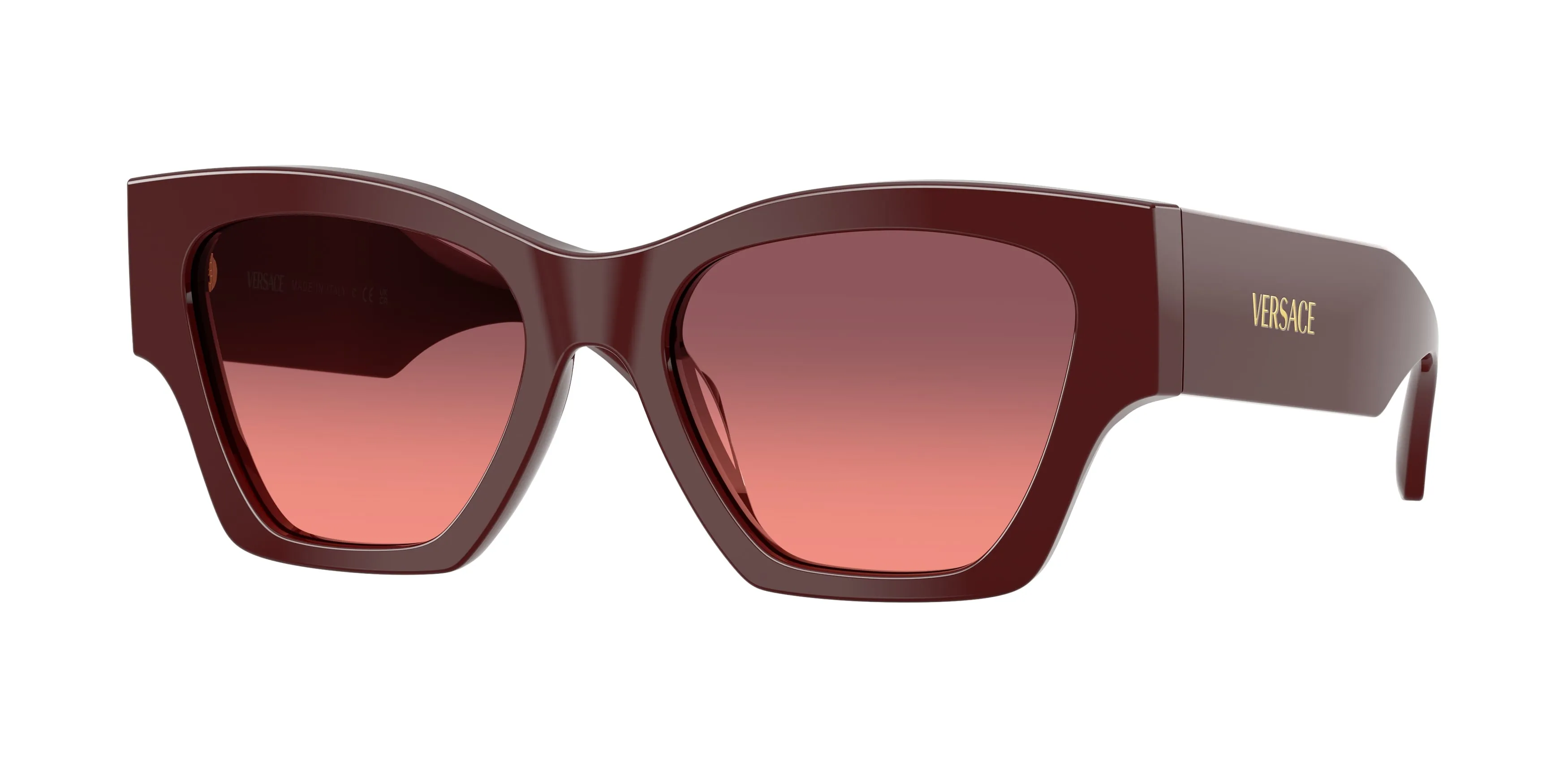 Versace VE4492U 551520 Occhiali da sole Acetato Viola Rosa Squadrata Normale Sfumato - immagine 1