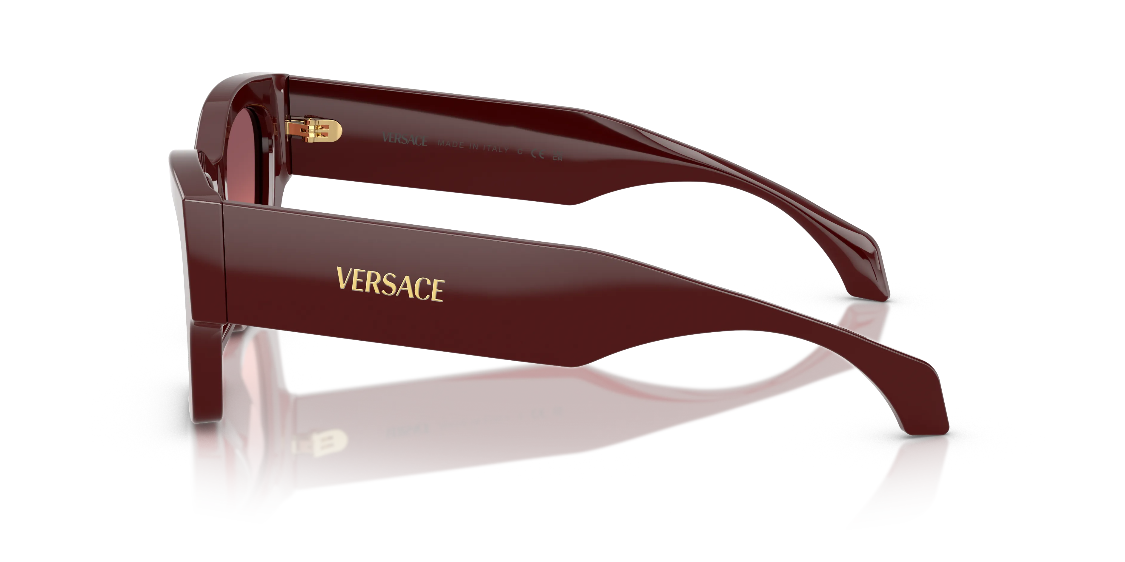 Versace VE4492U 551520 Occhiali da sole Acetato Viola Rosa Squadrata Normale Sfumato - immagine 4