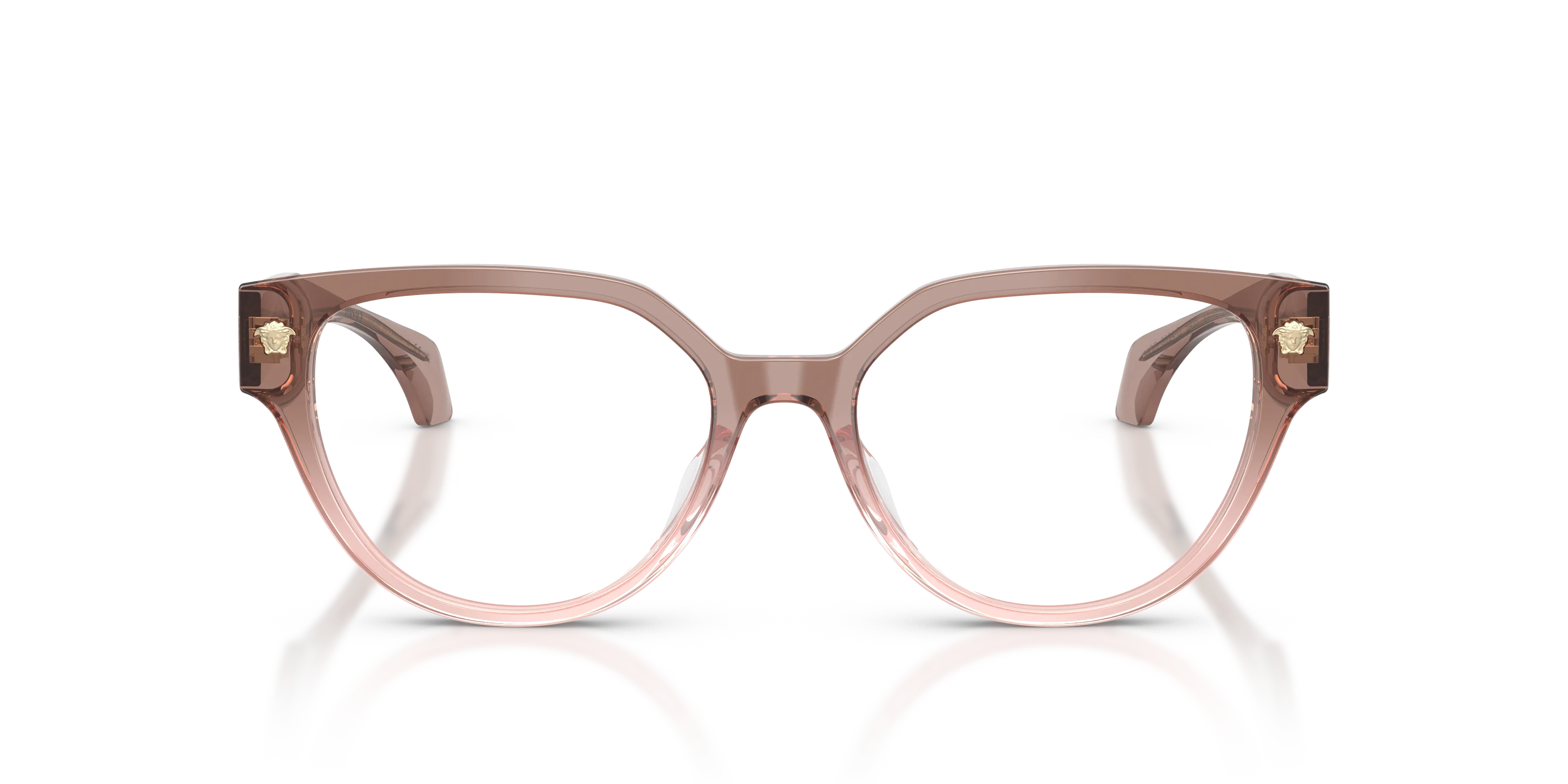Versace VE3394D 5435 Montature da vista Acetato Marrone Trasparente Cat Eye Normale - immagine 3