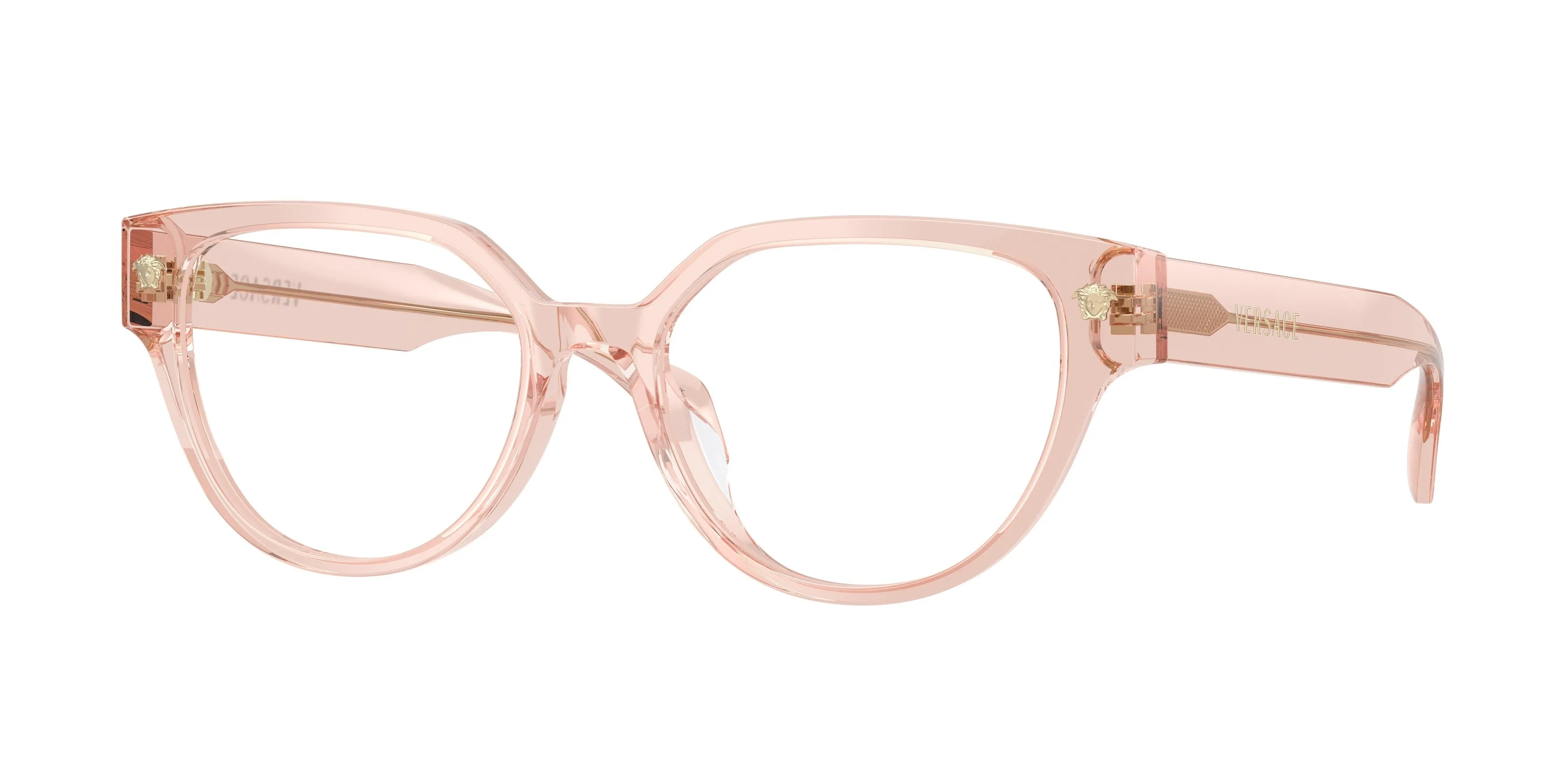 Versace VE3394D 5339 Montature da vista Acetato Rosa Trasparente Cat Eye Normale - immagine 1