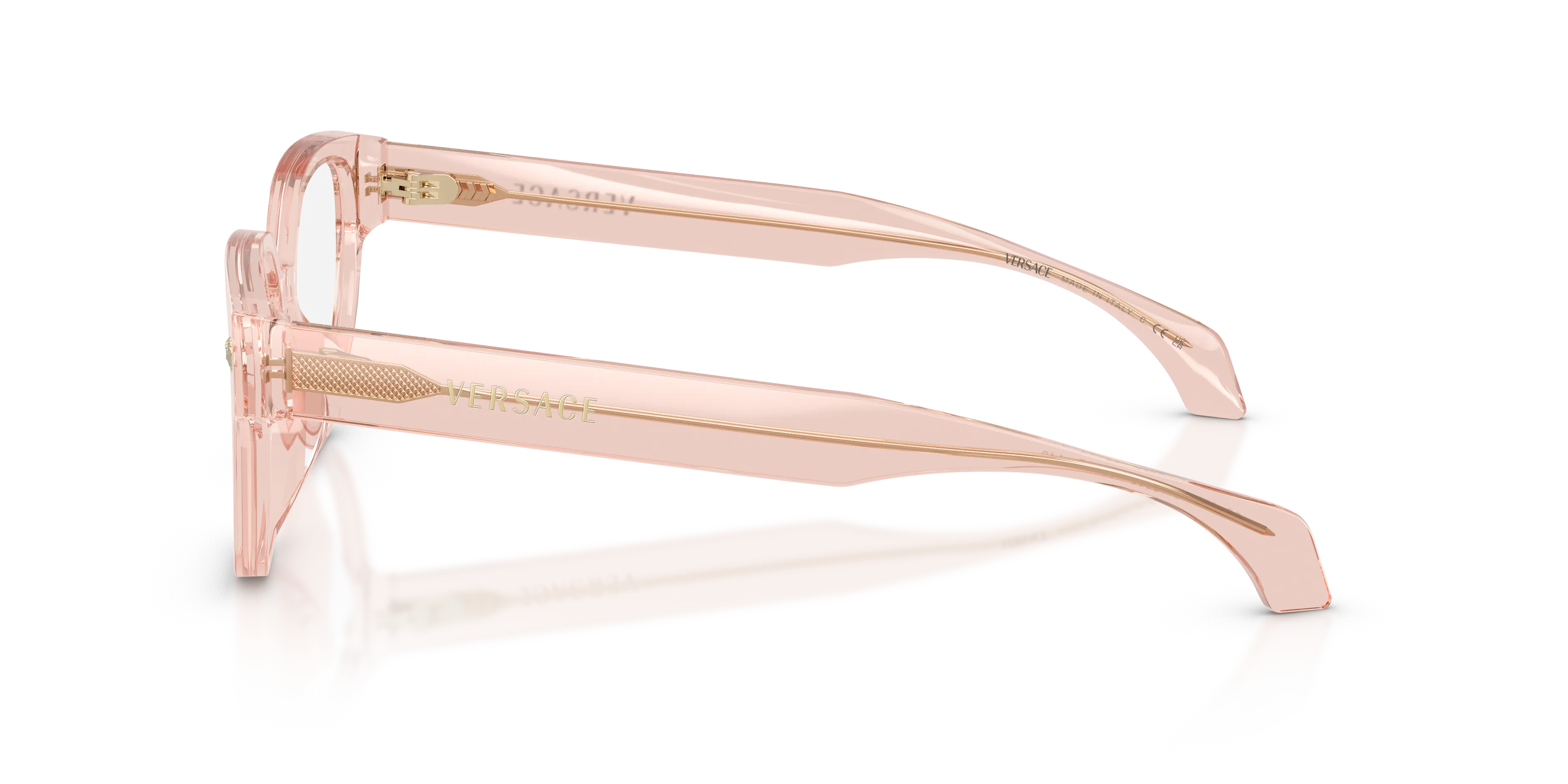 Versace VE3394D 5339 Montature da vista Acetato Rosa Trasparente Cat Eye Normale - immagine 4
