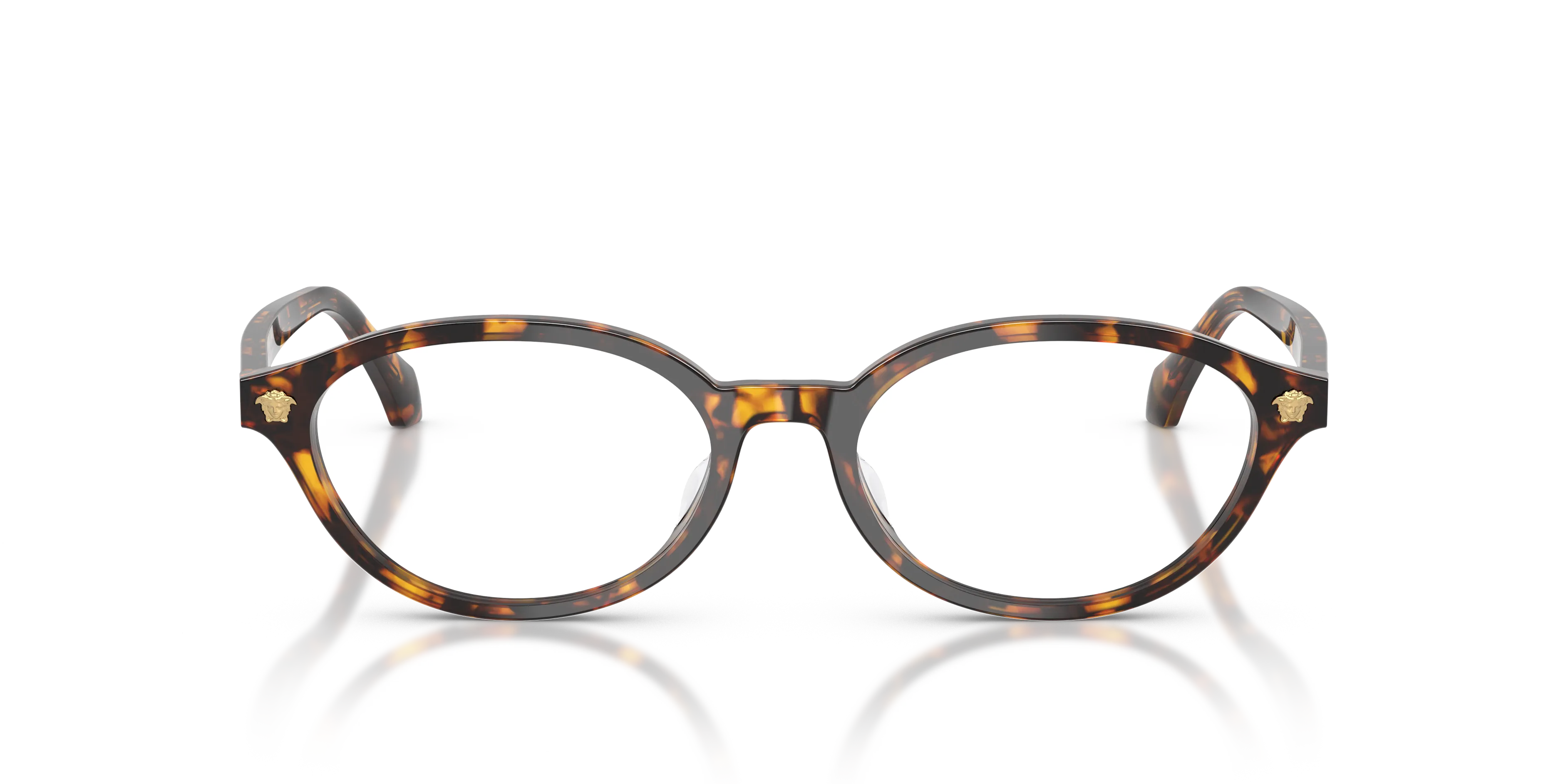 Versace VE3393D 5514 Montature da vista Acetato Tartaruga Trasparente Rotonda Normale - immagine 3