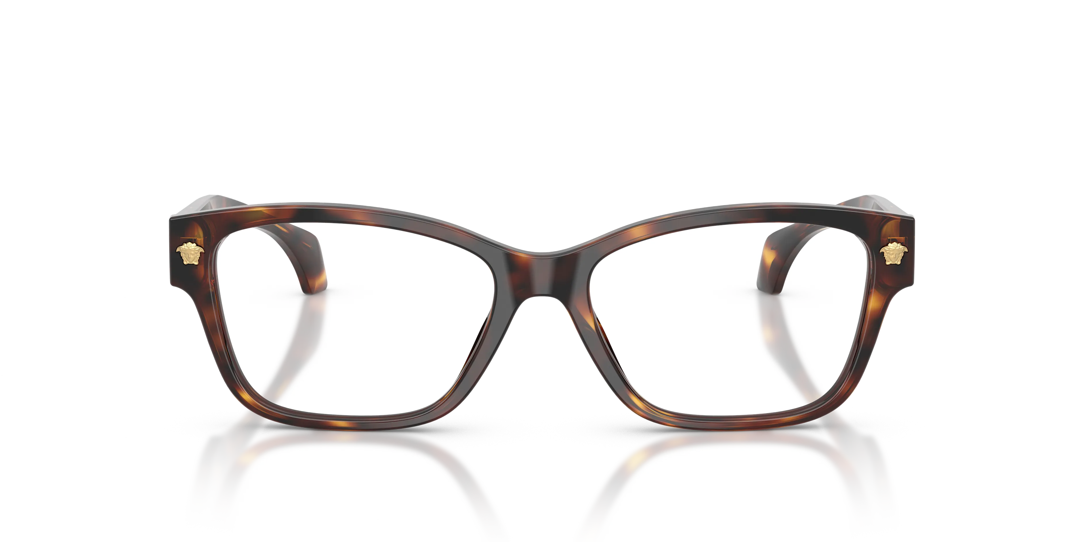 Versace VE3392 5539 Montature da vista Acetato Tartaruga Trasparente Cat Eye Normale - immagine 3