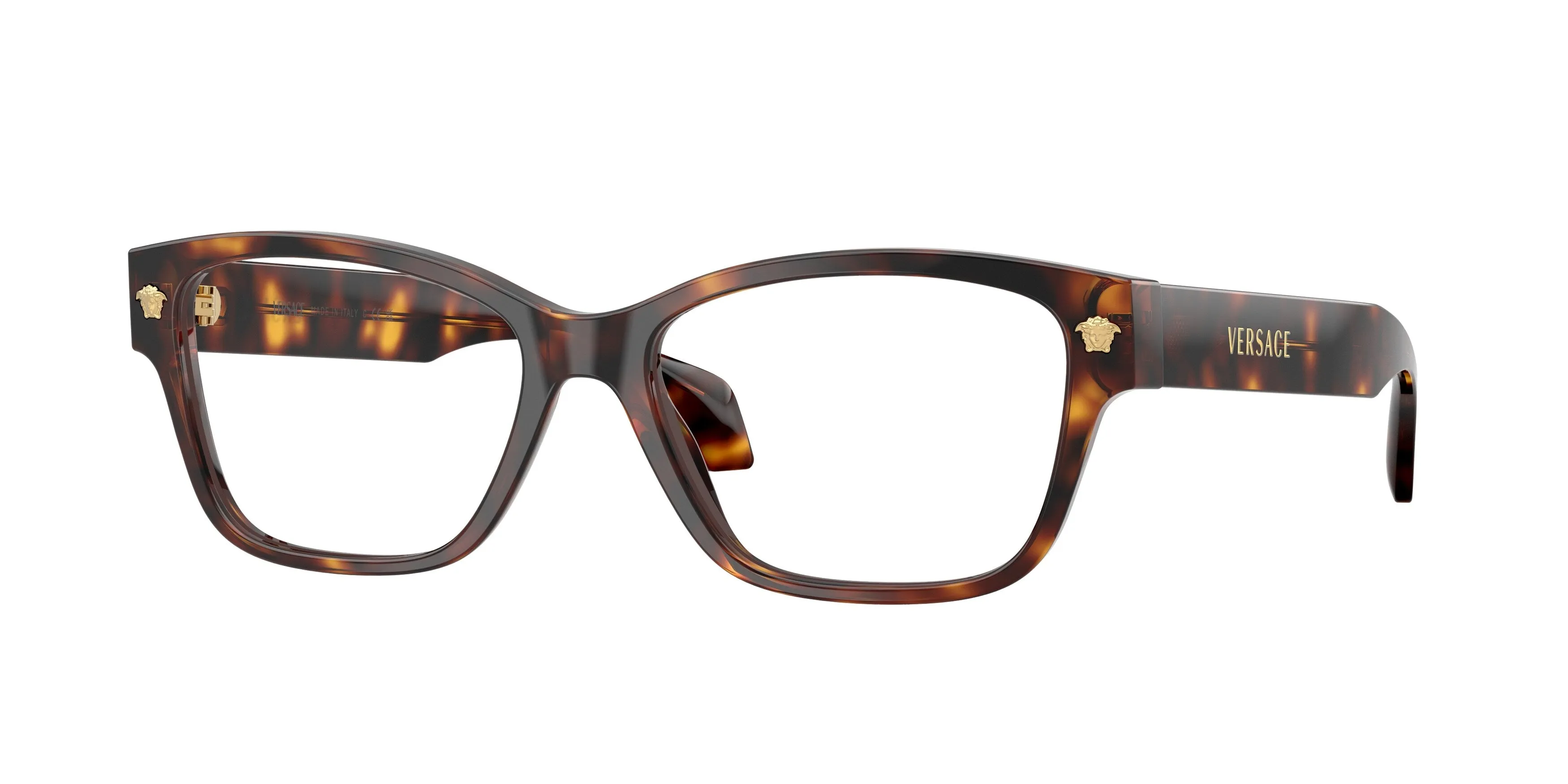 Versace VE3392 5539 Montature da vista Acetato Tartaruga Trasparente Cat Eye Normale - immagine 1