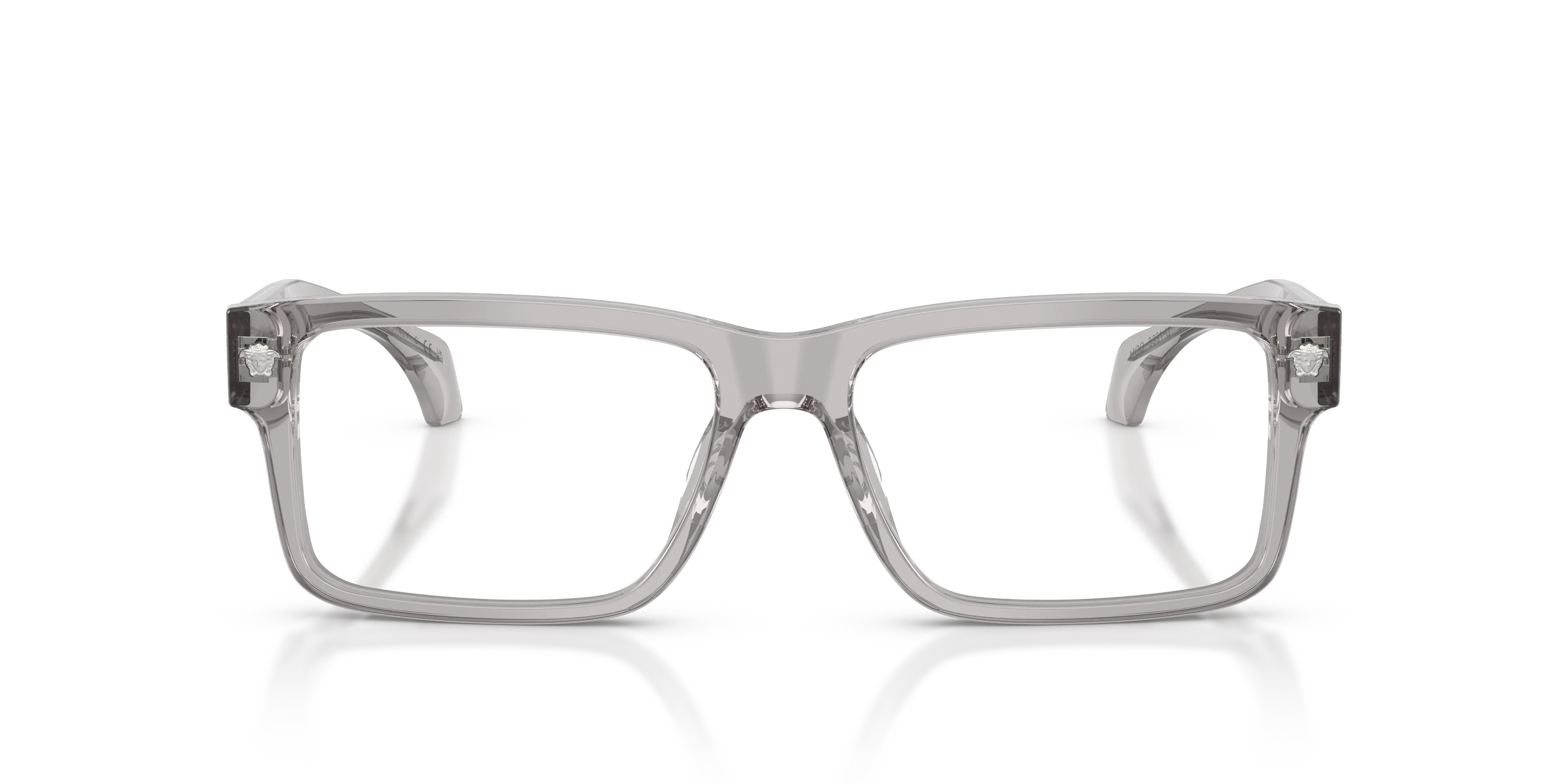 Versace VE3391U 593 Montature da vista Acetato Grigio Trasparente Squadrata Normale - immagine 3