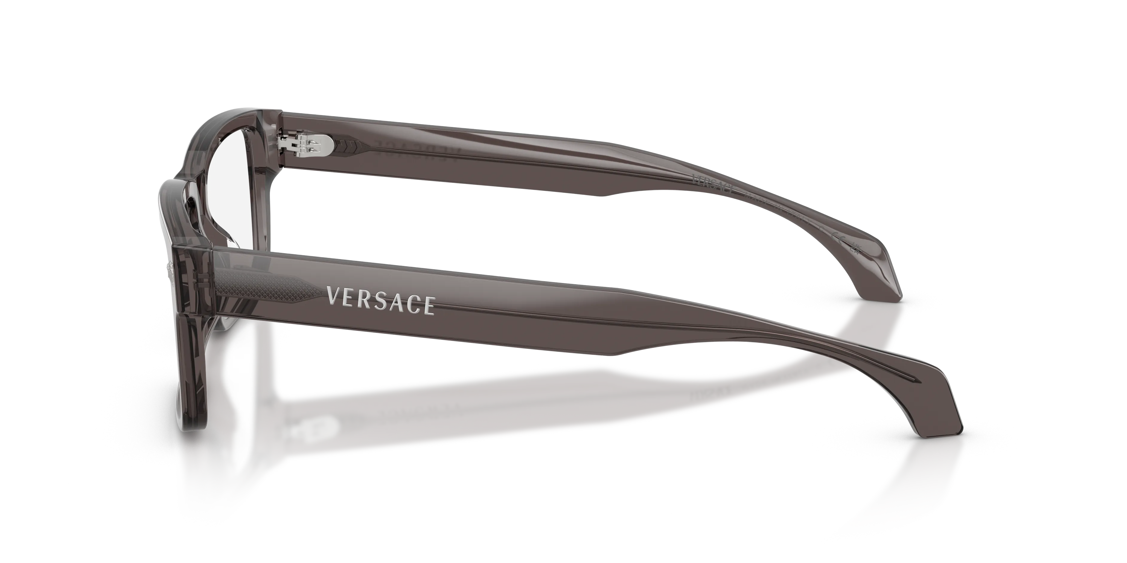Versace VE3391U 5389 Montature da vista Acetato Grigio Trasparente Squadrata Normale - immagine 4